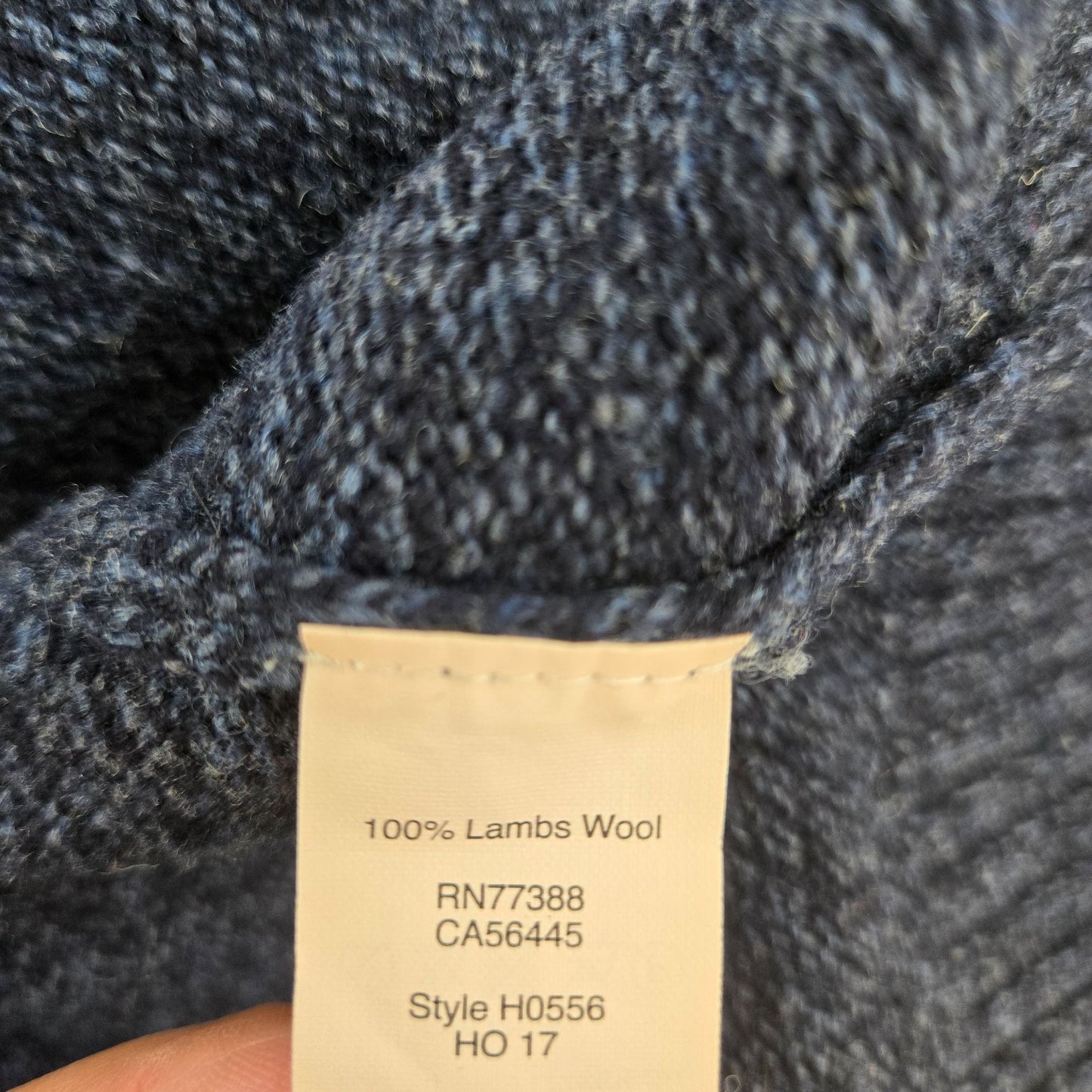 J. Crew Factory 100% Lambswool Quarter Zip Heathered Sweater Size Large