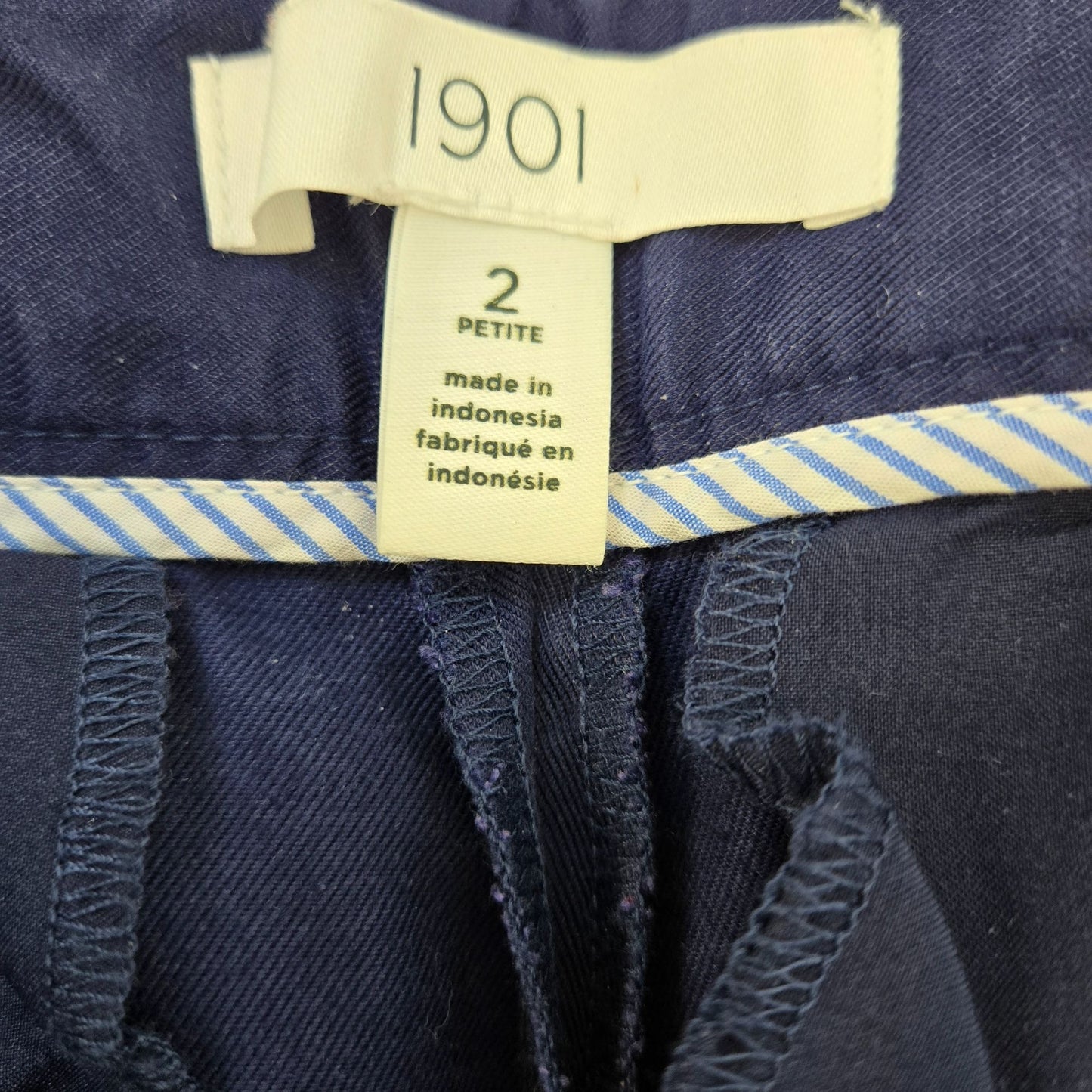 1901 Wide Leg Sailor Style Crop Pants Size 2 Petite