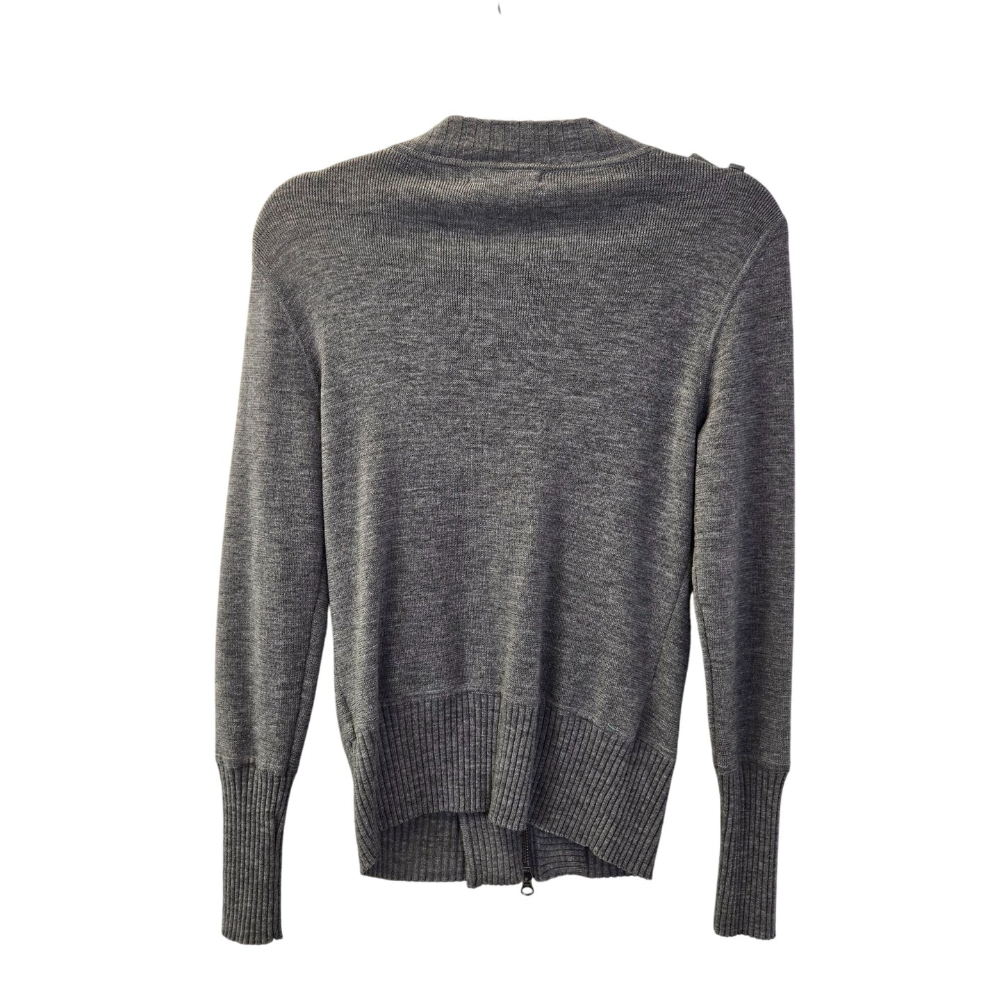 Banana Republic 100% Wool Asymmetrical zip Cardigan Sweater Size Medium