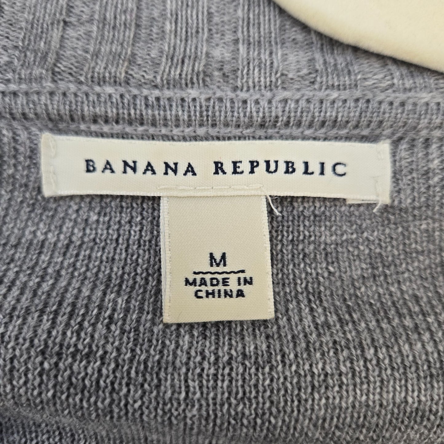 Banana Republic 100% Wool Asymmetrical zip Cardigan Sweater Size Medium