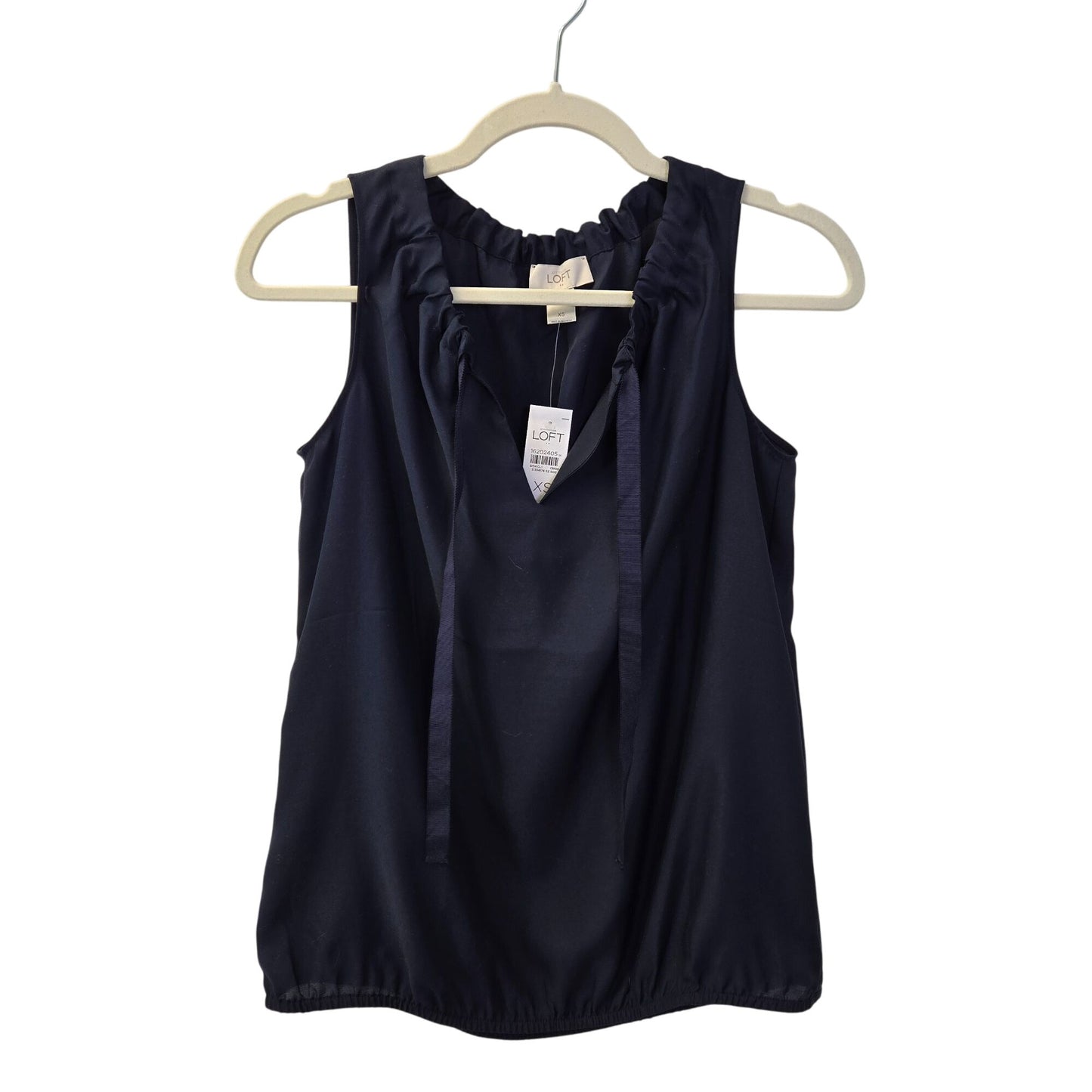 NWT Loft Outlet Tie Neck Popover Blouse Size XS