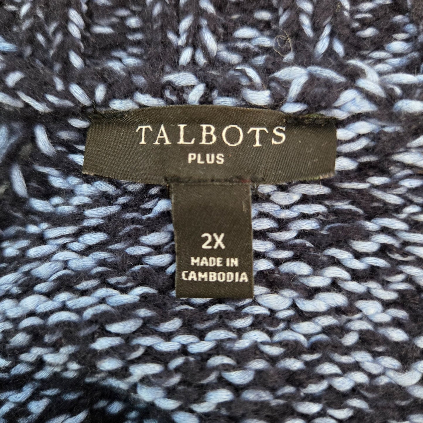 Talbots Plus Chunky Knit Wide Sleeve Crewneck Sweater Size 2X
