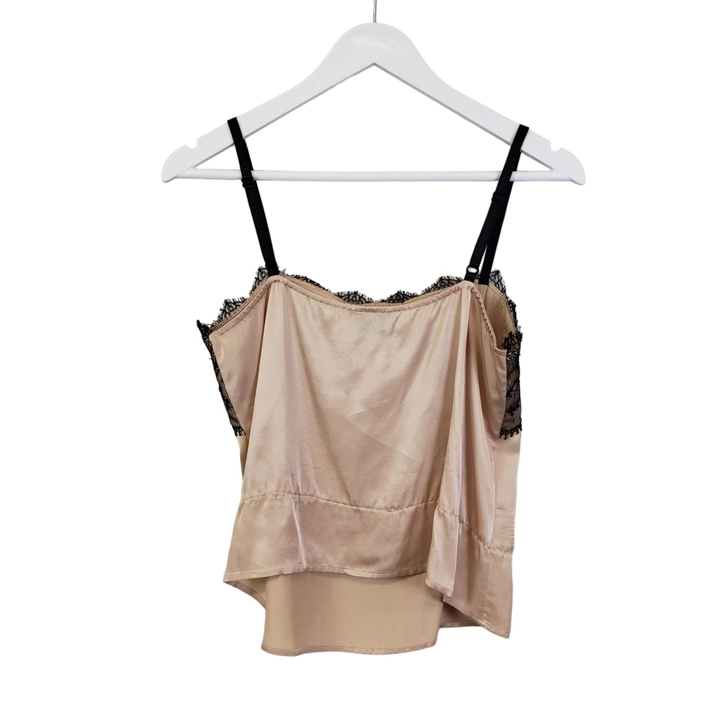 Theory Ellie Lace Trim Cami Top Size Medium