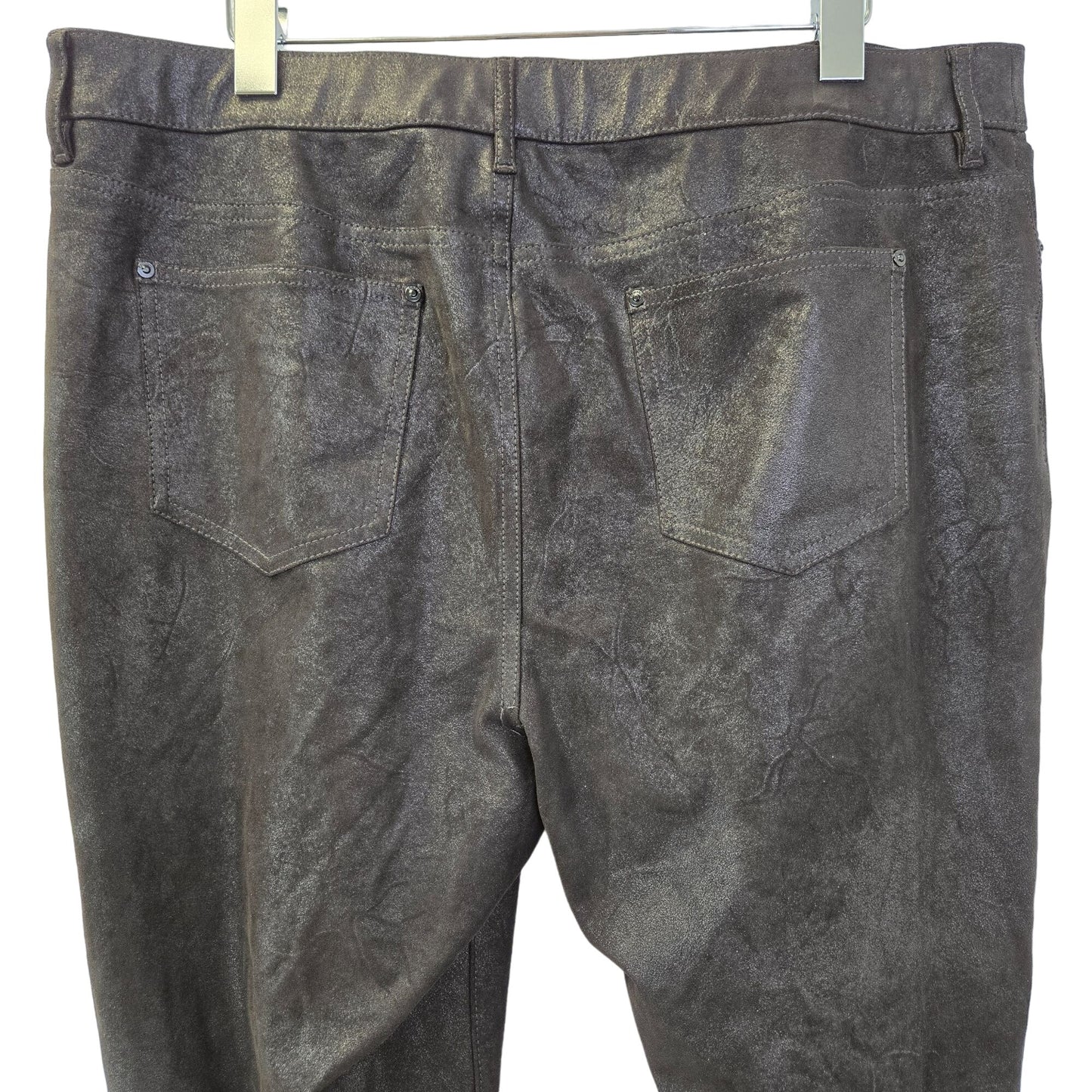 Chico's Faux Leather Skinny Pants Size Chico's 2.5/Large