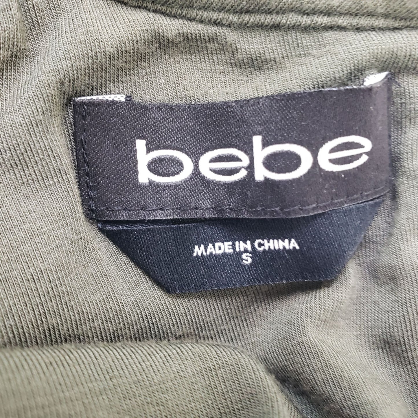 Bebe Mesh Overlay Bodycon Dress Size Small