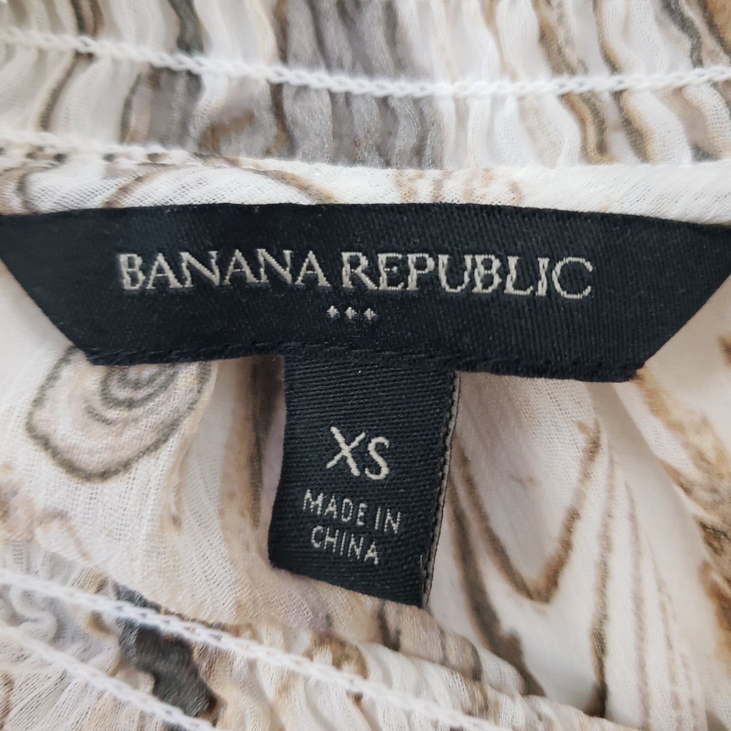 Banana Republic Factory Watercolor Print Mock Neck Belted Dress Size XS