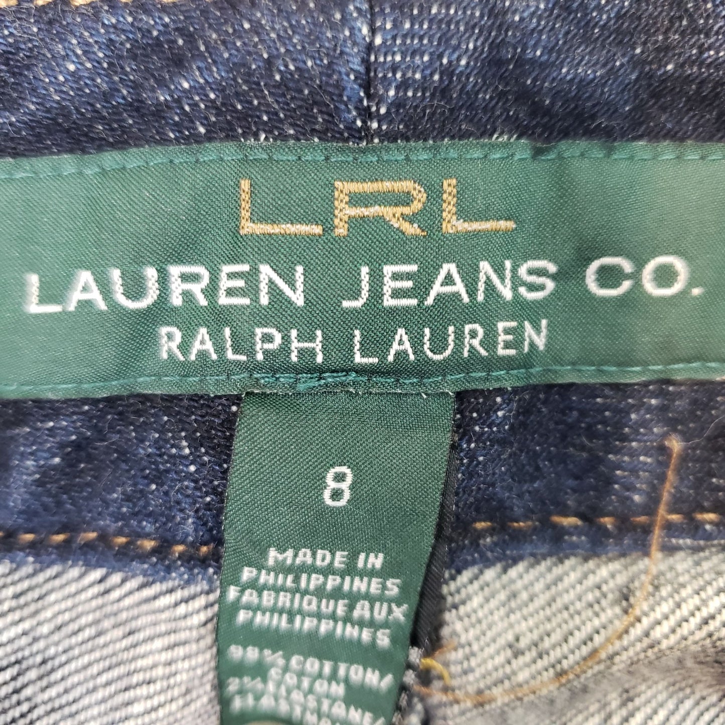 Ralph Lauren Dark Wash Straight Leg Jeans Size 8