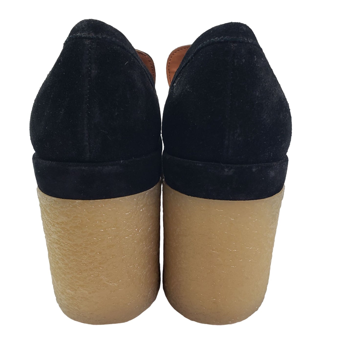 Marc Fisher LTD Lina Suede Leather Chunky Platform Loafers Size 10
