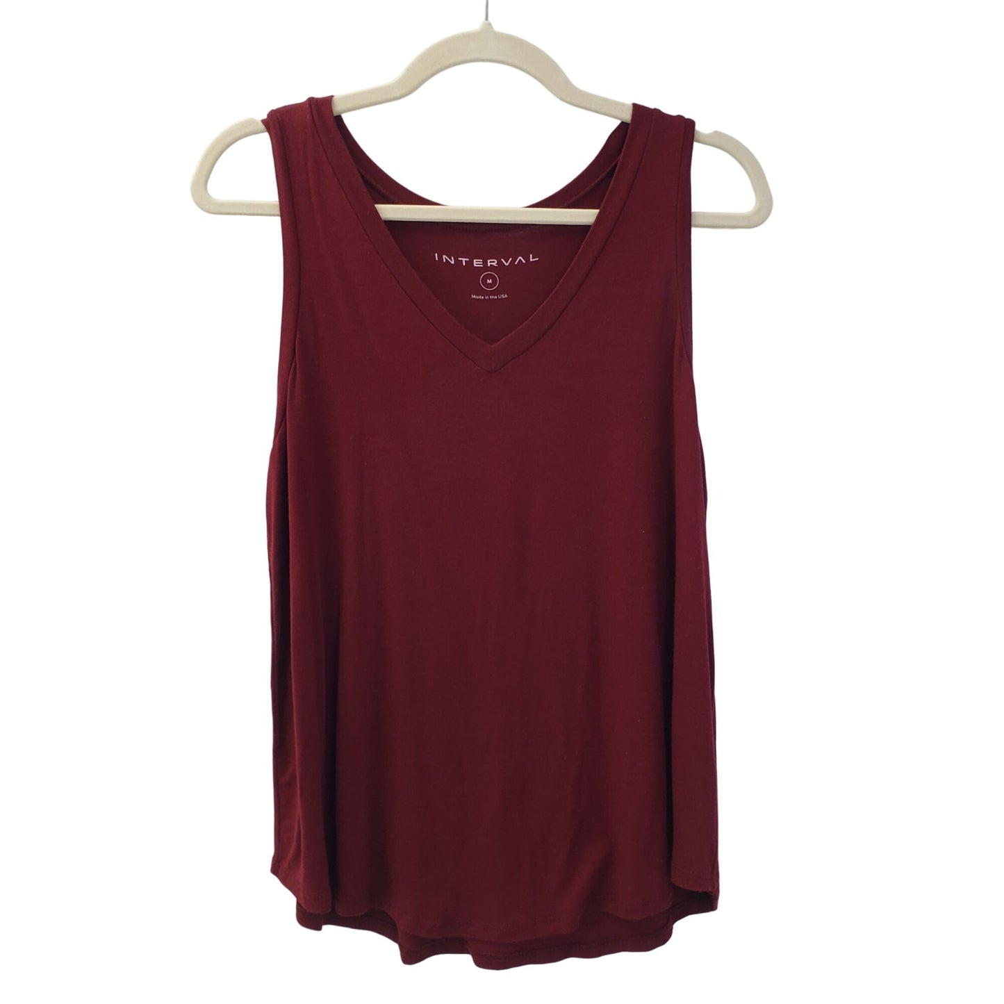 Interval V-Neck Activewear Tank Top Size Medium