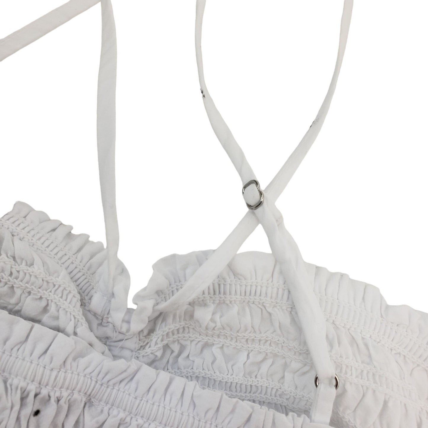 NWT Madewell Lexi Crinkle Poplin Smocked Cami Top Size M