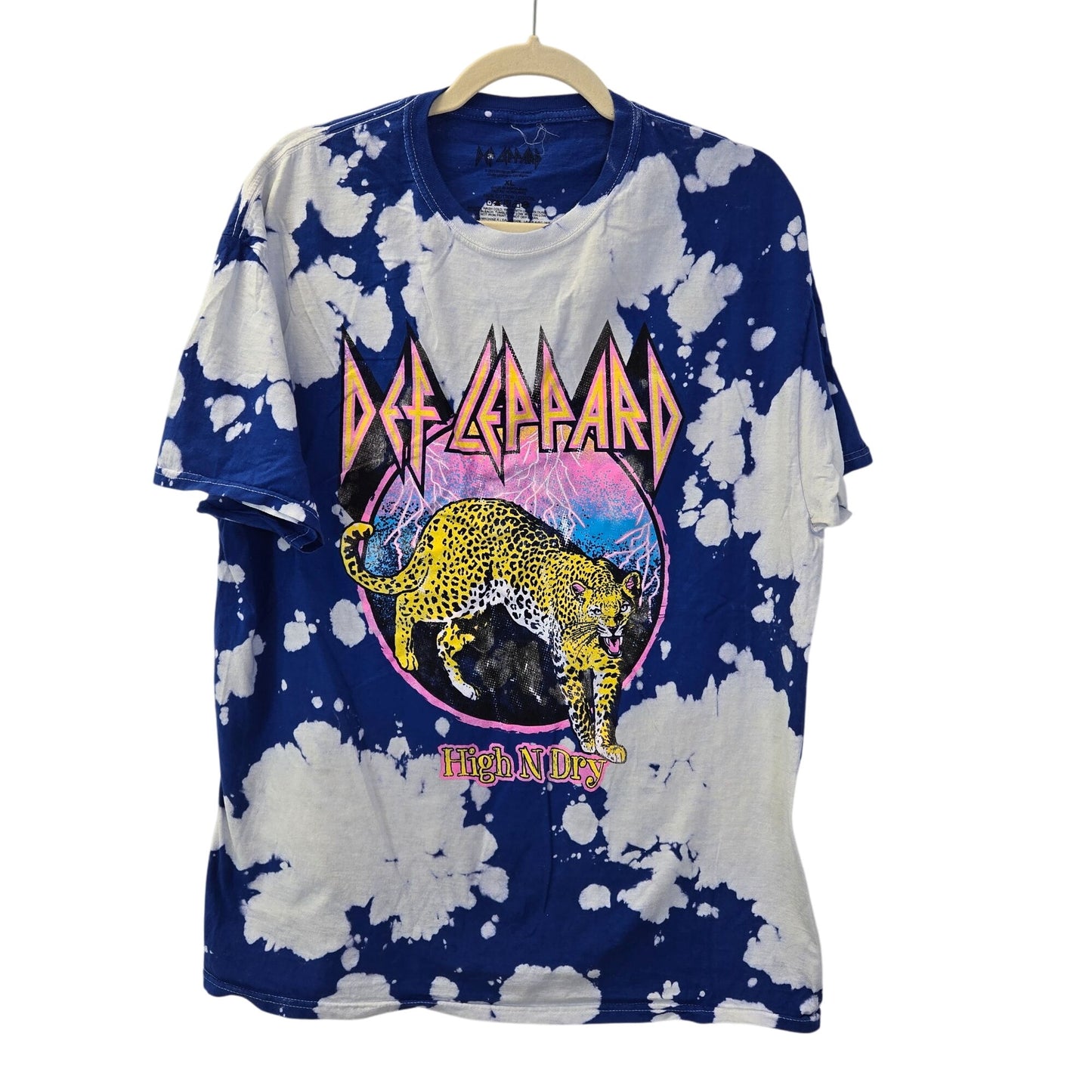 NWOT Def Leppard Licensed High N Dry Graphic Band Tee Size XL