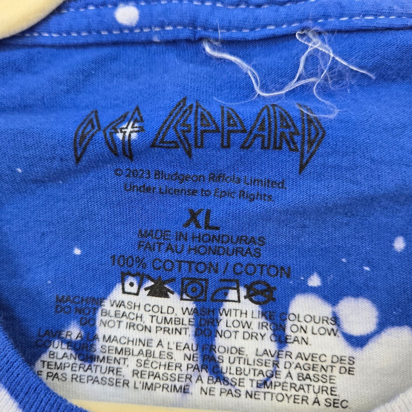 NWOT Def Leppard Licensed High N Dry Graphic Band Tee Size XL