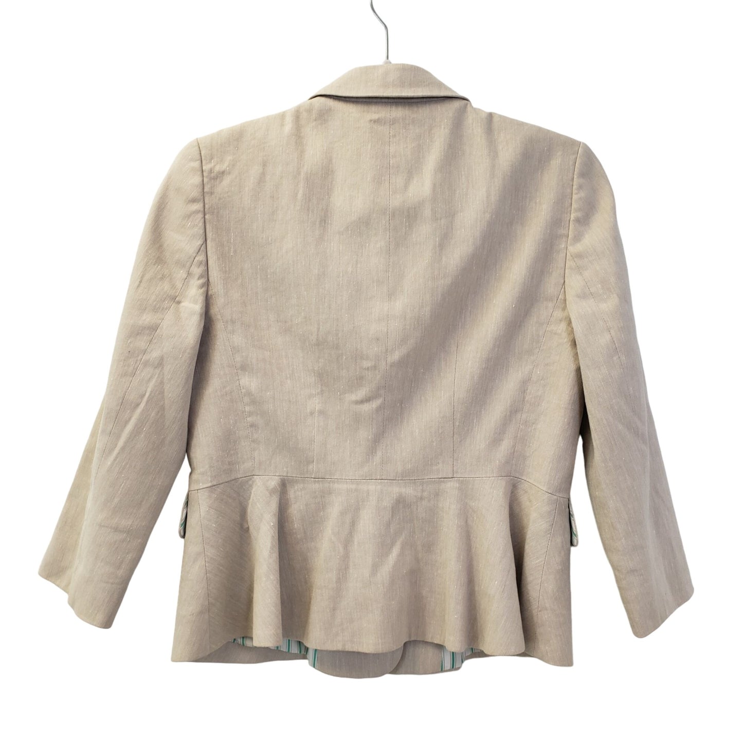 Ann Taylor Linen Blend Two Button Blazer Jacket Size 2
