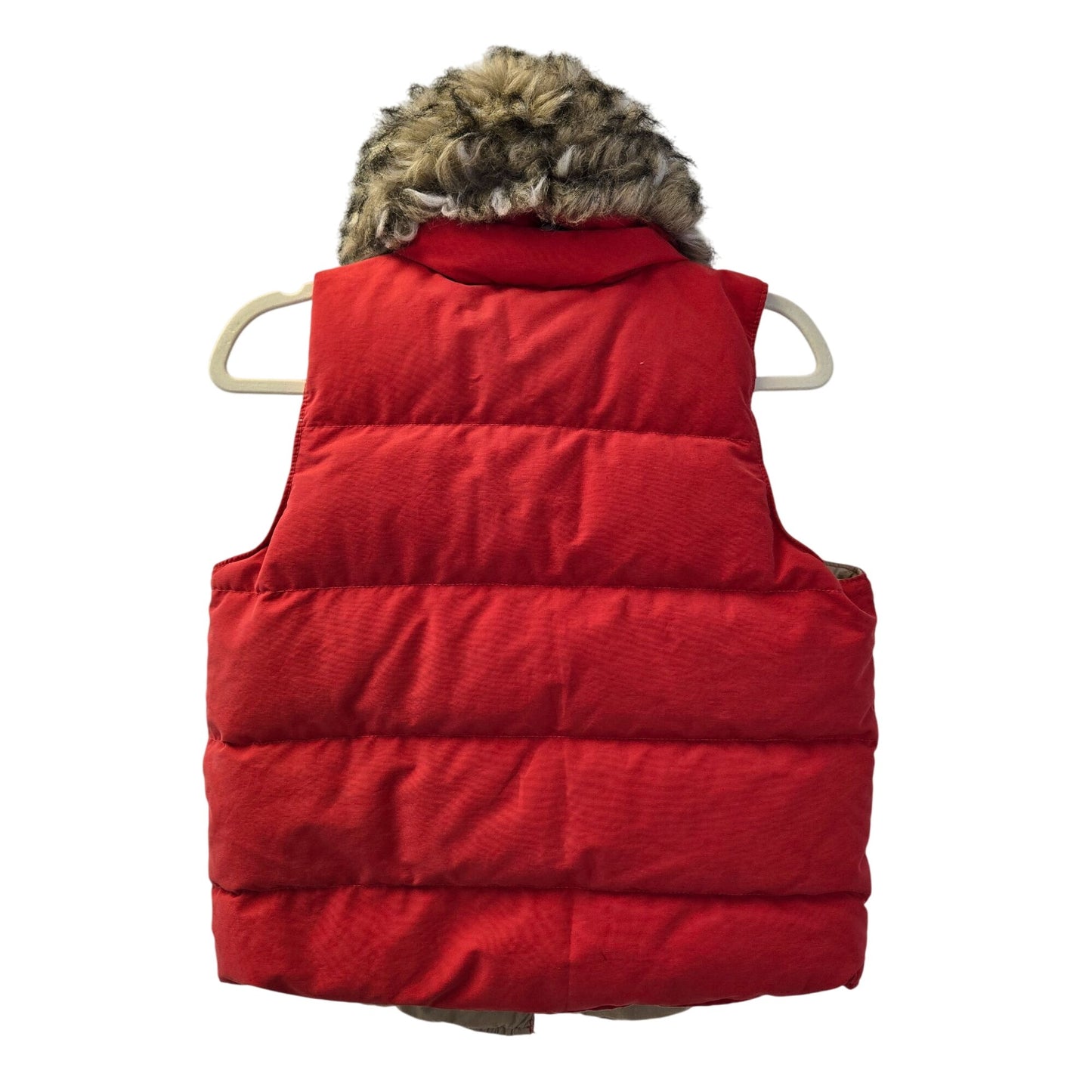 Ralph Lauren Denim & Supply Down Filled Removable Faux Fur Collar Vest Size Medium