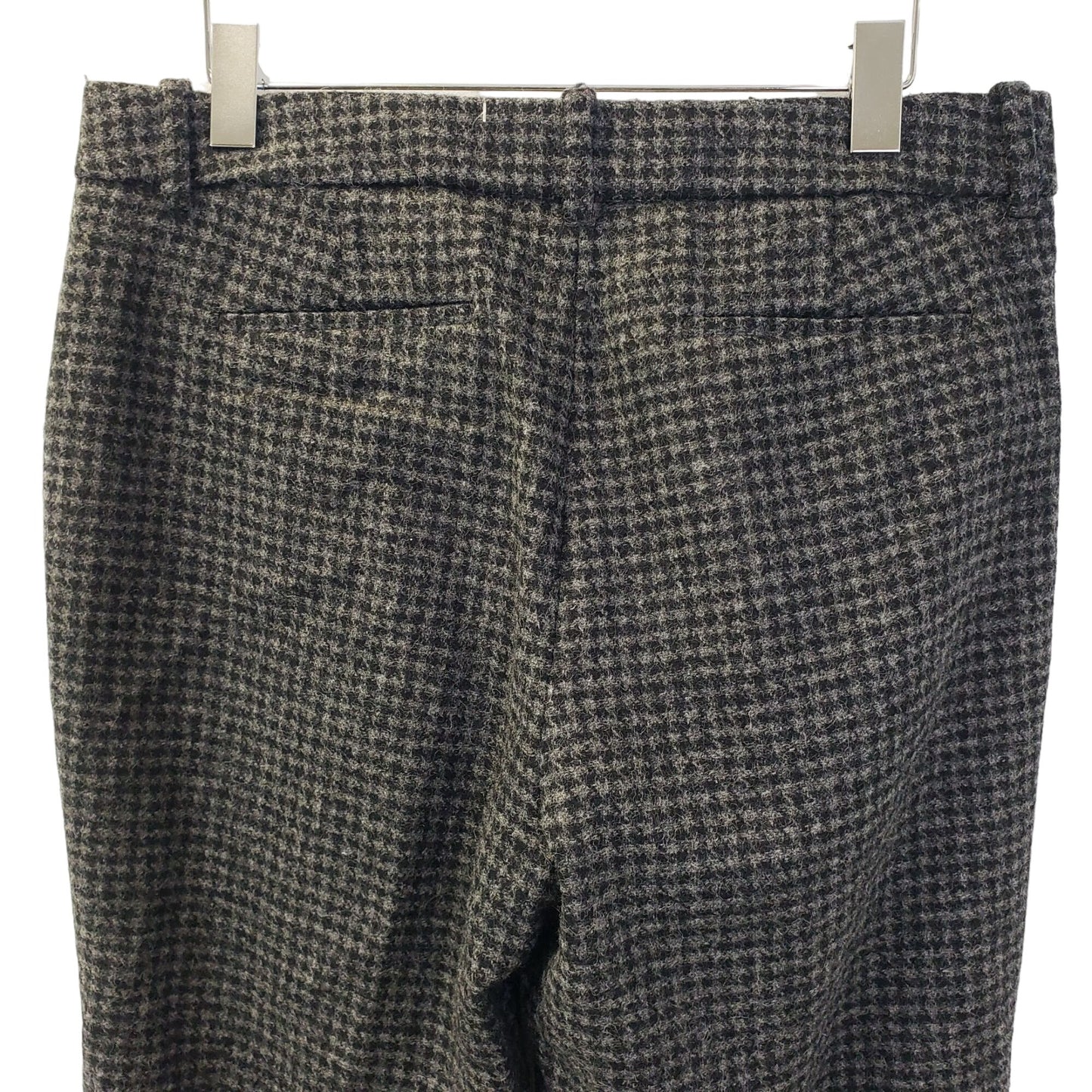 J. Crew 100% Wool Checked Trouser Pants Size 10