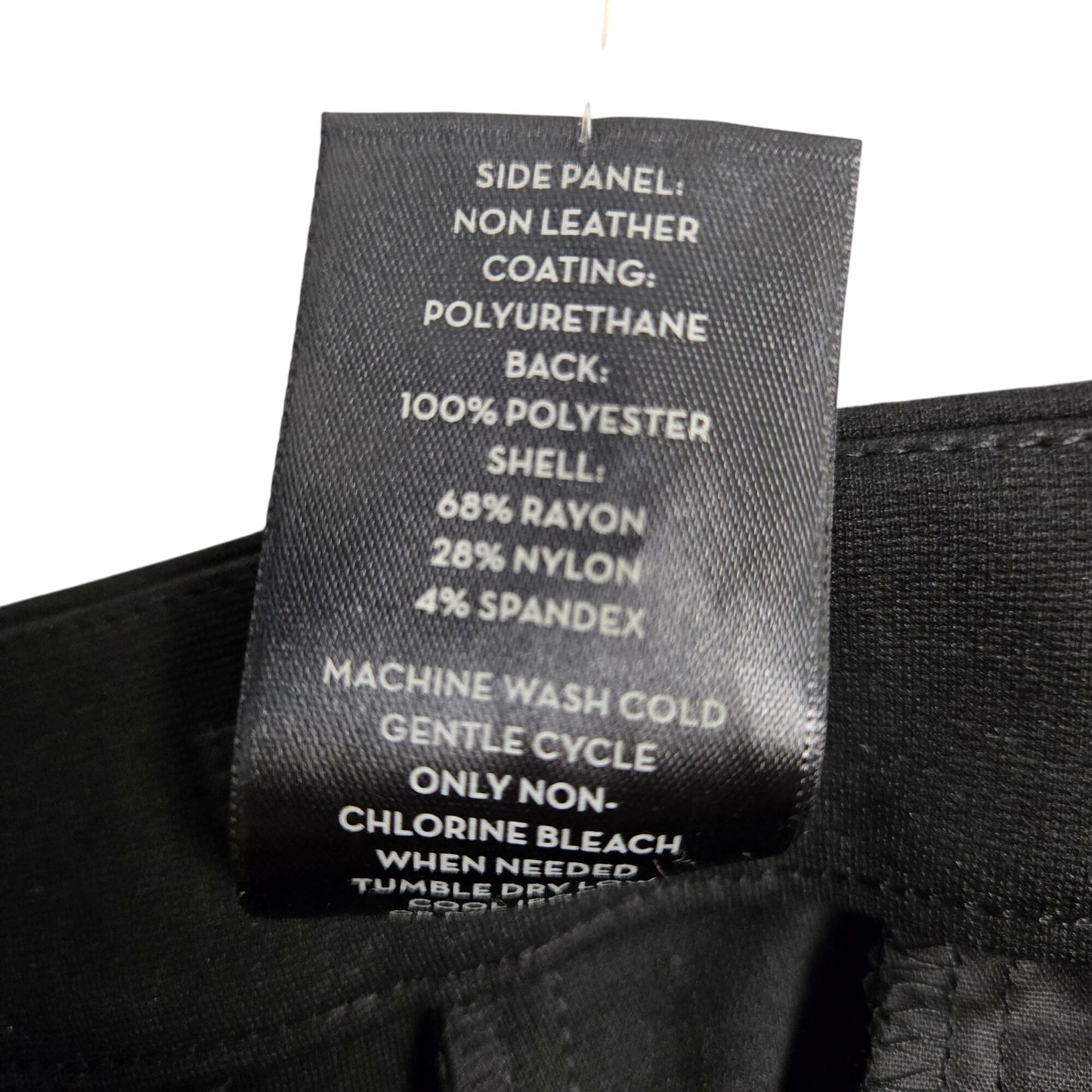 NWT Ann Taylor Mixed Media Vegan Leather Trim Ponte Leggings Size 10 Petite