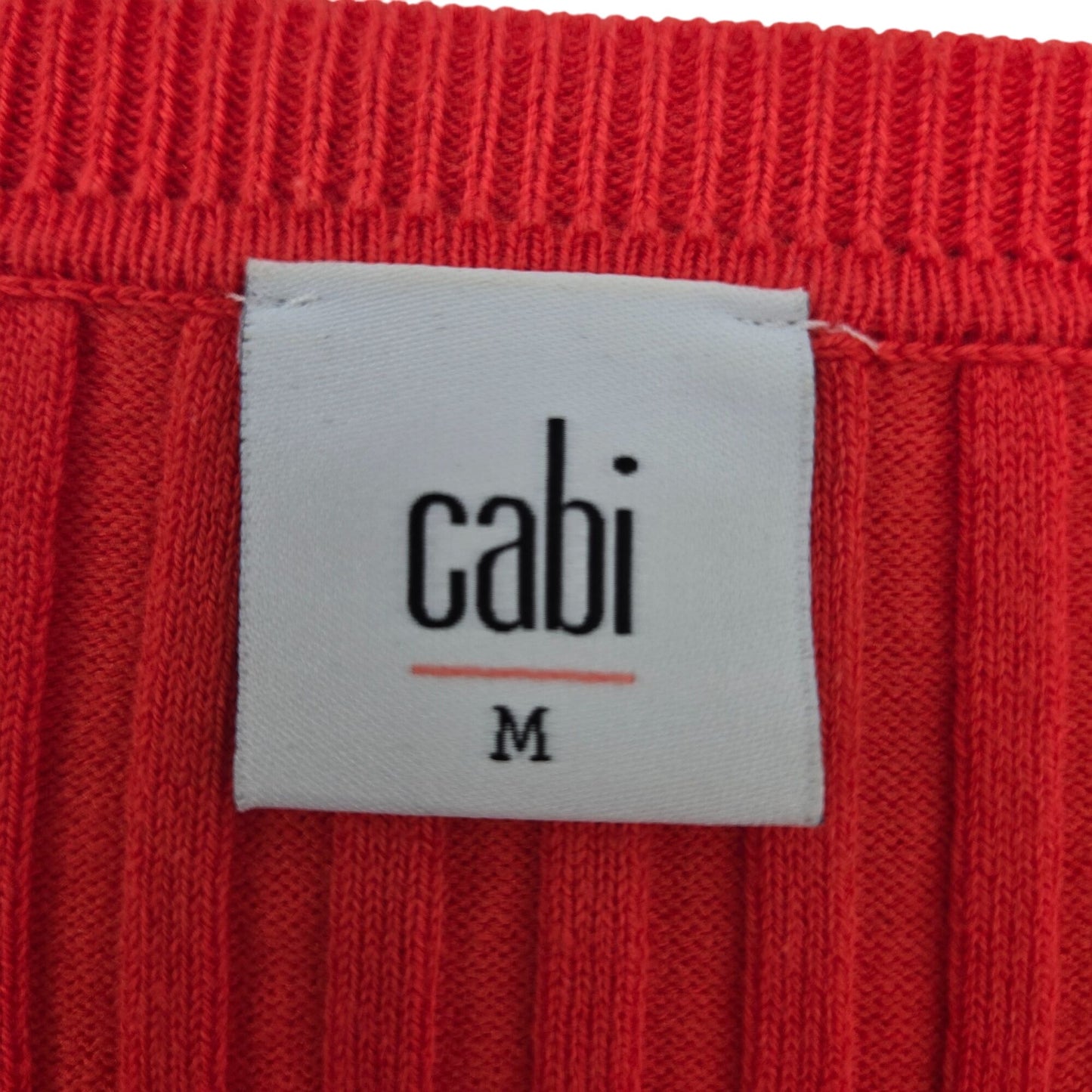 Cabi Ribbed Hibiscus Trumpet Bell Sleeve Cardigan Sweater Size Medium