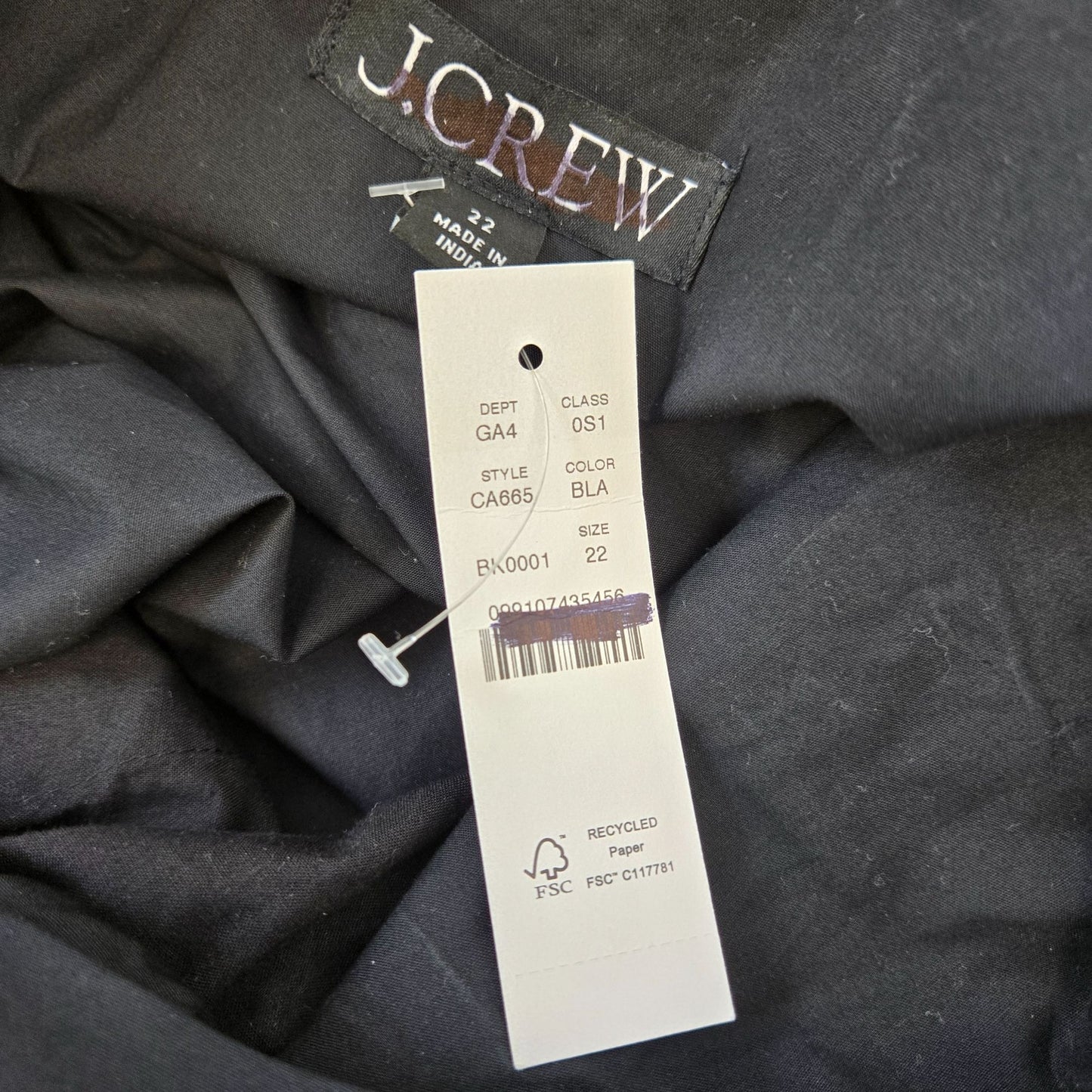 NWT J. Crew Ingrid Poplin Midi Dress Size 22