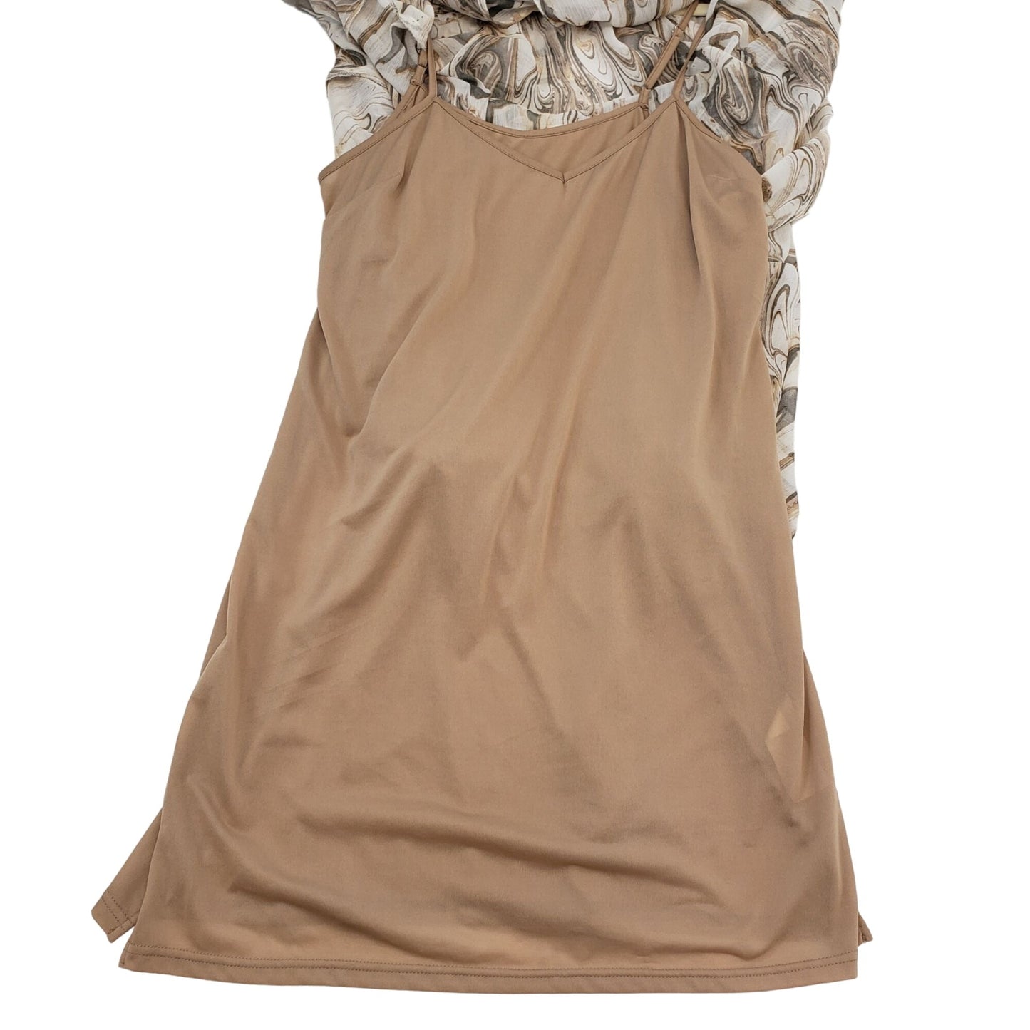 Banana Republic Factory Watercolor Print Mock Neck Belted Dress Size XS