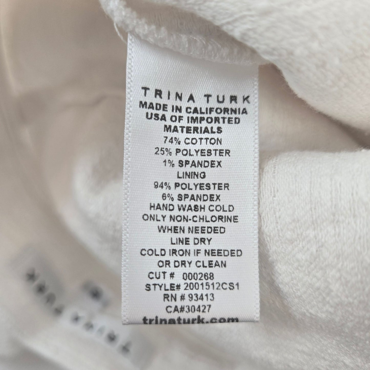 Trina Turk North Beach Textured Split Hem Crop Pants Size 6