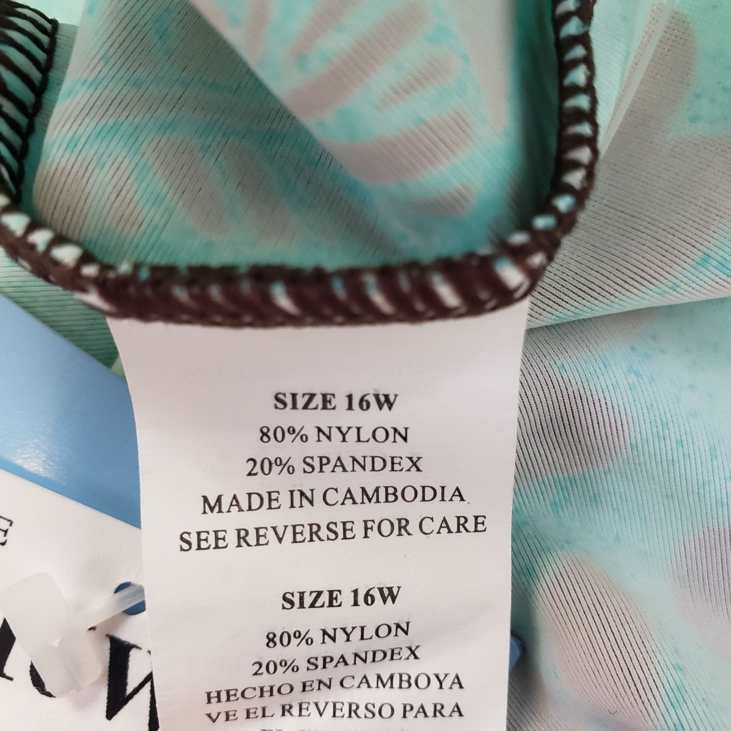 NWT Beach Bay Beaded Halter Swim Top Size 16W