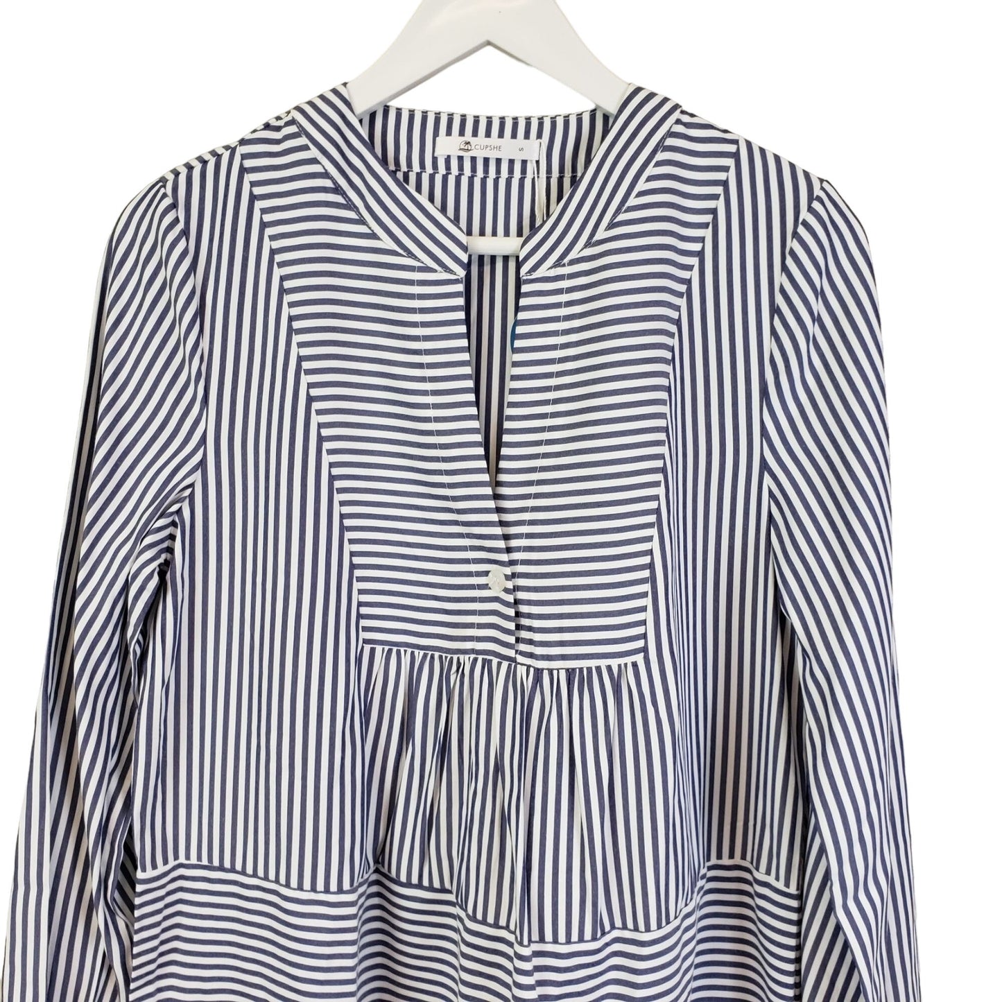 NWT Cupshe Striped Mini Dress Swim Coverup Size Small