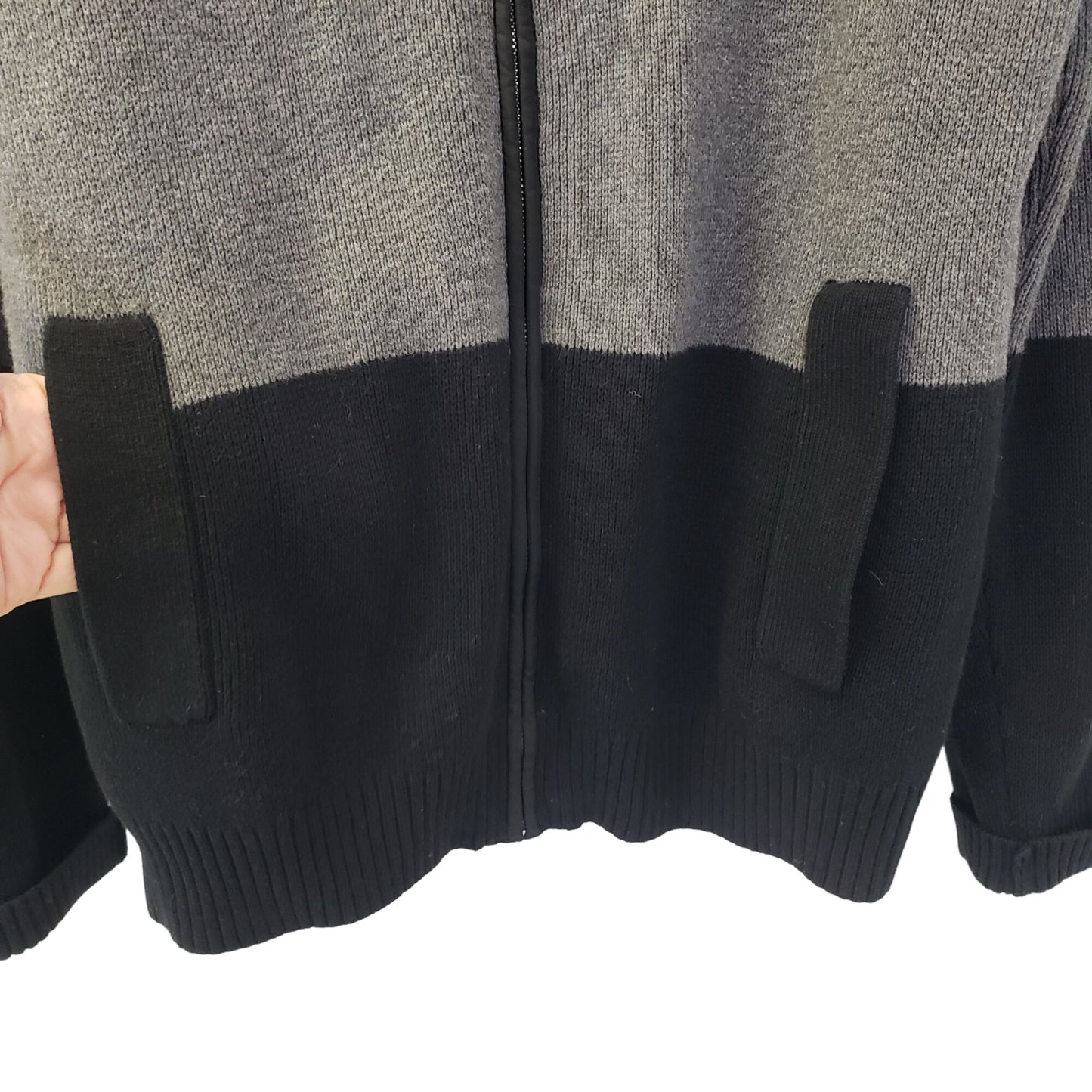 Tommy Hilfiger Full Zip Sweater Shacket Size Large
