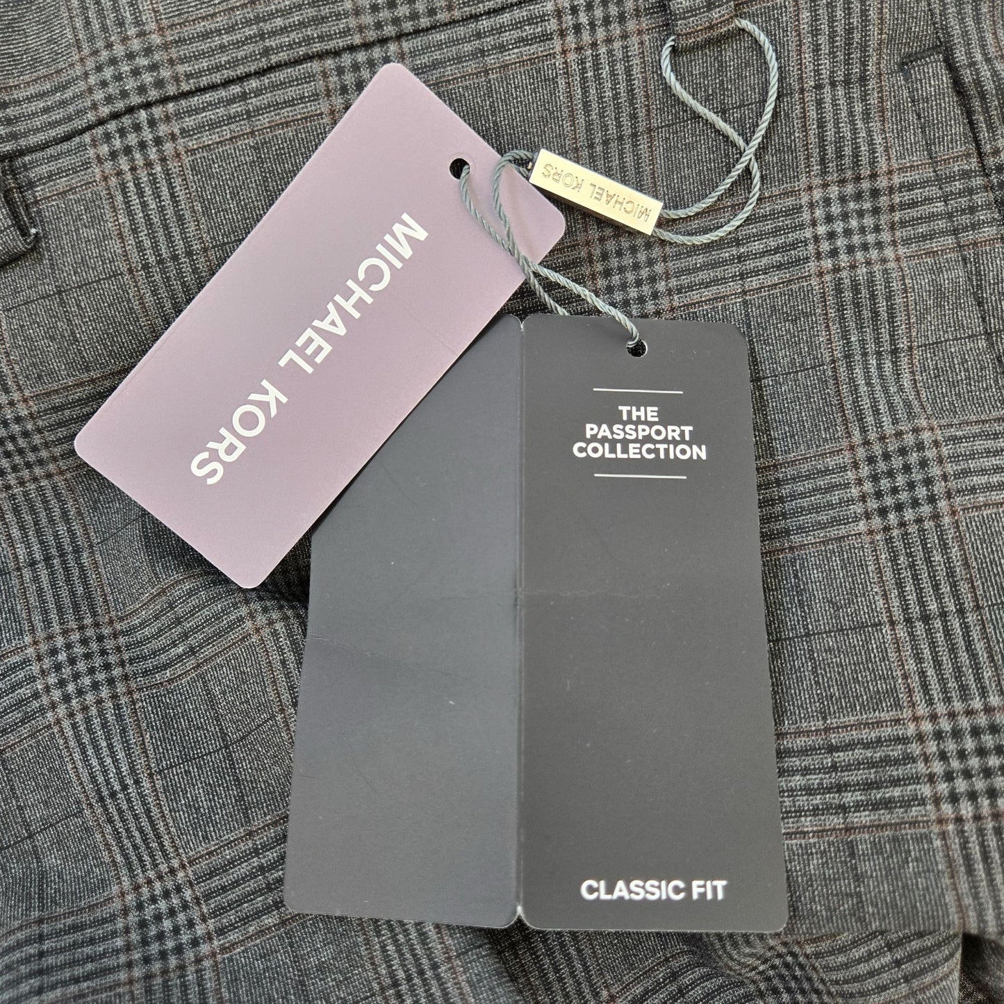 NWT Michael Kors Marvin Glen Plaid Trouser Pants Size 40x29