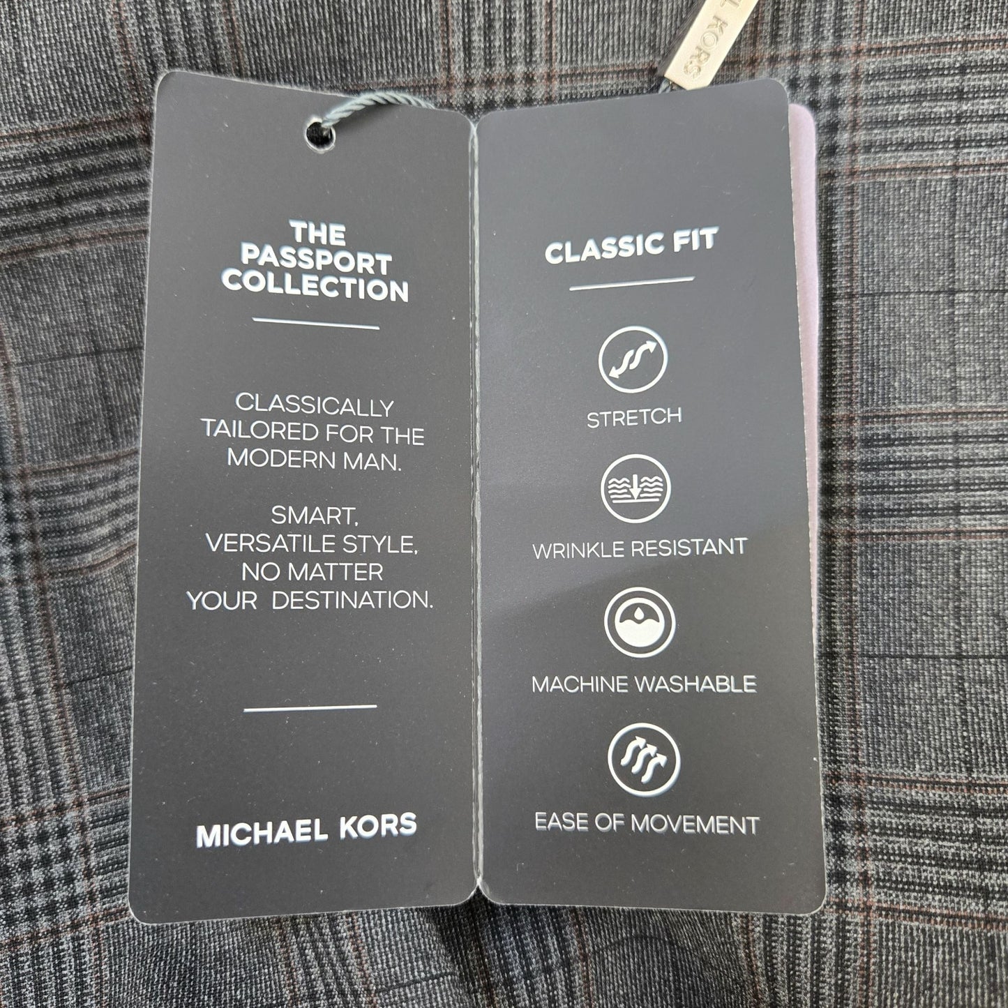 NWT Michael Kors Marvin Glen Plaid Trouser Pants Size 40x29