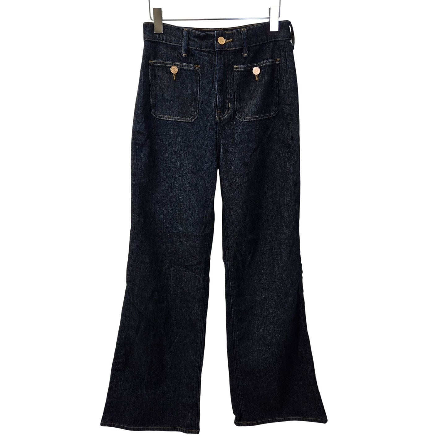 J. Crew Sailor Wide Leg Denim Trouser Pants Jeans Size 27