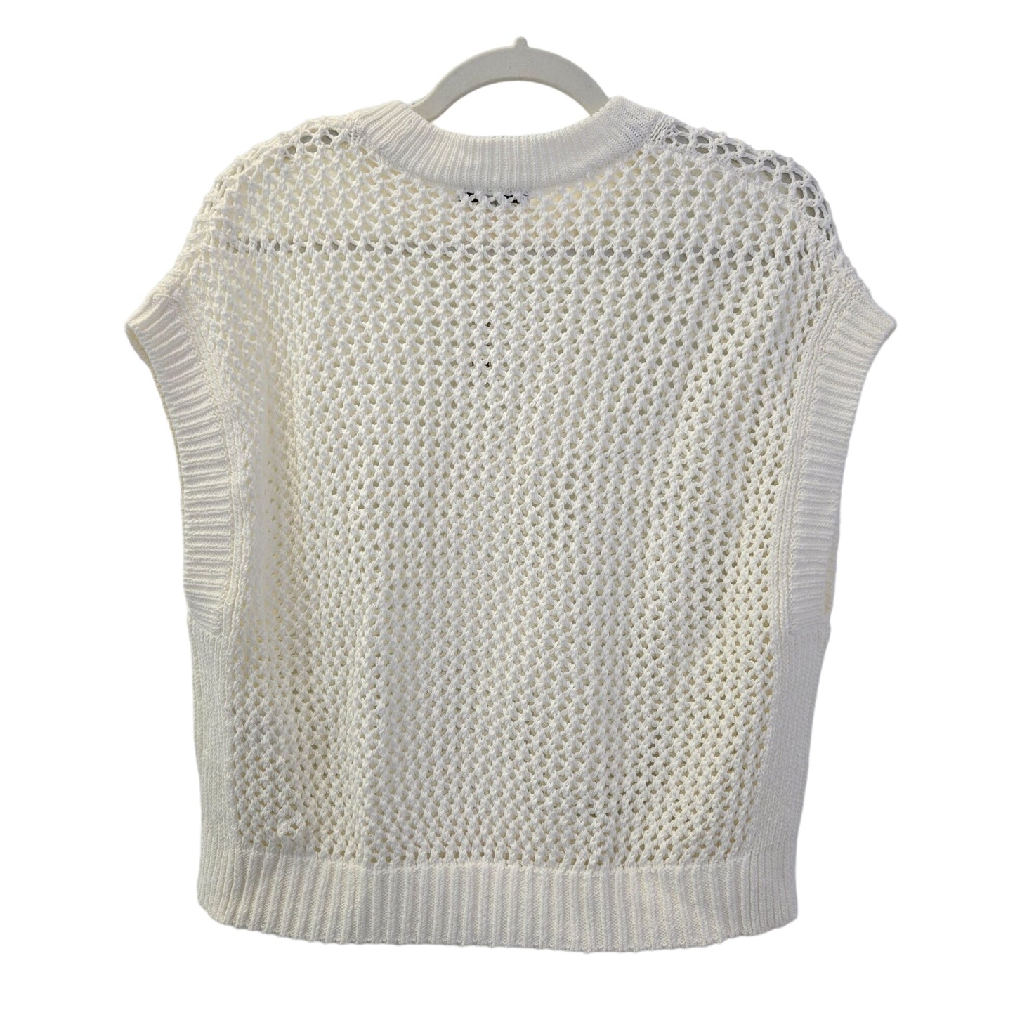 NWT Madewell Sold Lange Open Knit Cap Sleeve Sweater Size Medium