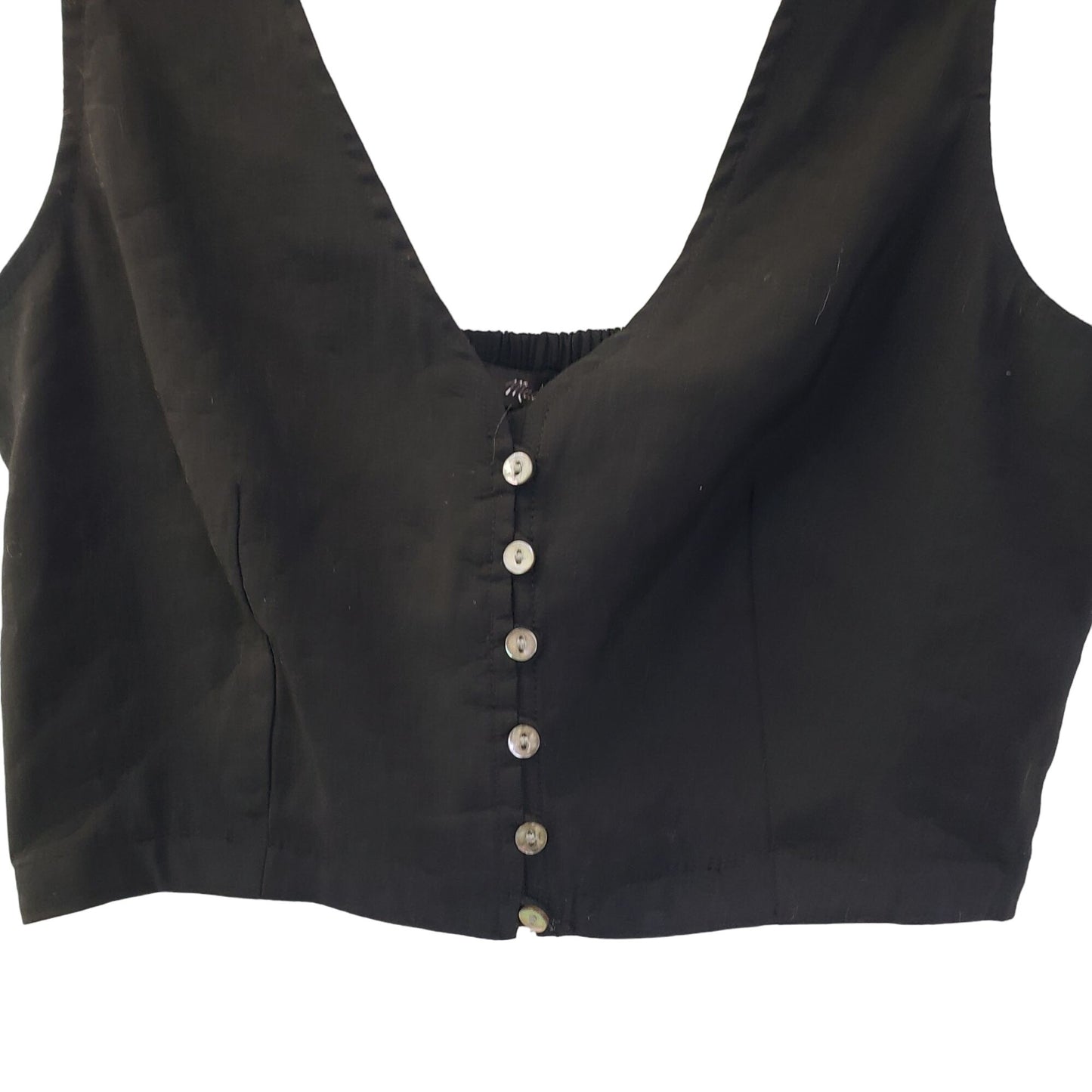 NWT Madewell Clare Elyaf Drape Crop Top Size 00