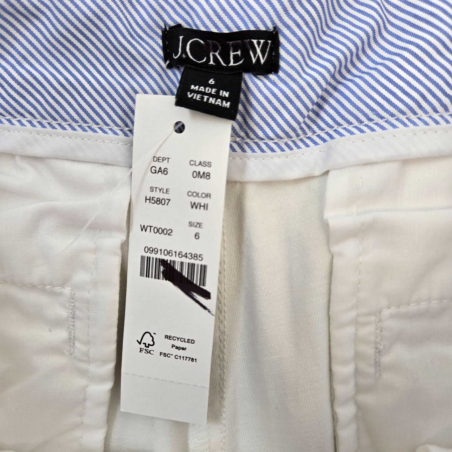 NWT 5" Chino Short Size 6