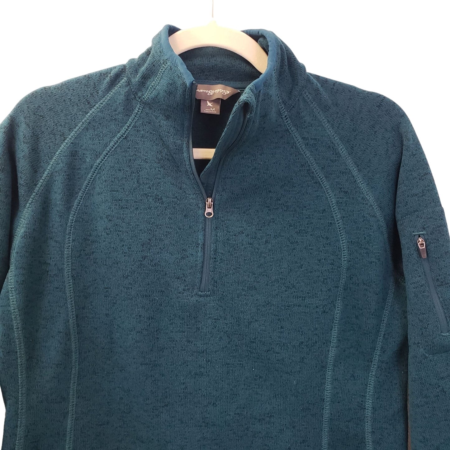 Eddie Bauer Quarter Zip Pullover Activewear Jacket Size Medium