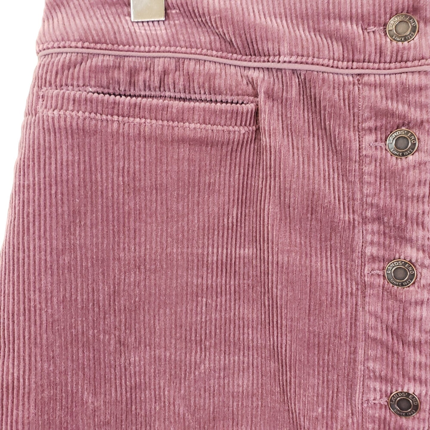 Lands' End Corduroy Front Button Pencil Skirt Size 12 Petite