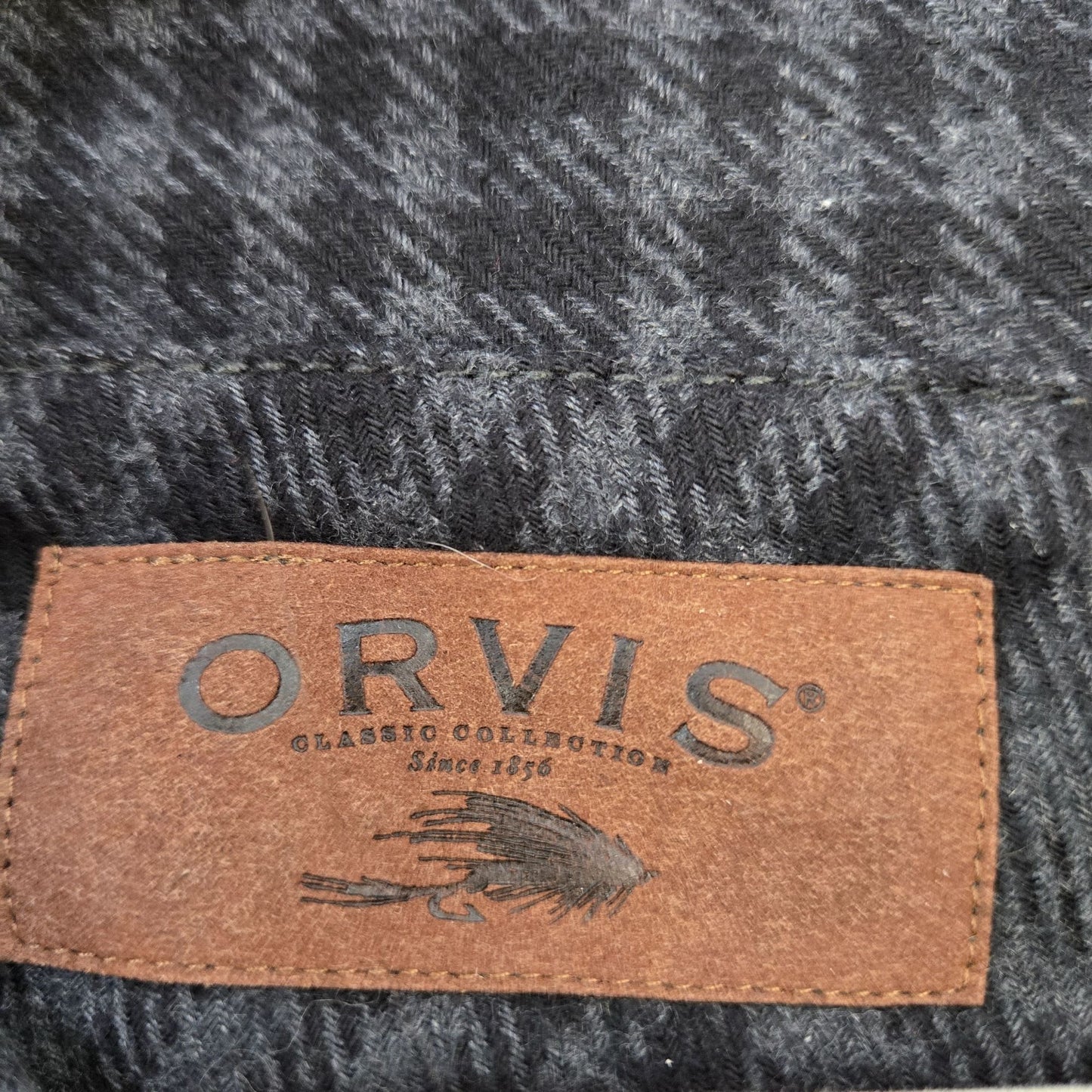 Orvis Plaid Flannel Heavier Weight Button Down Shacket Shirt Size Medium