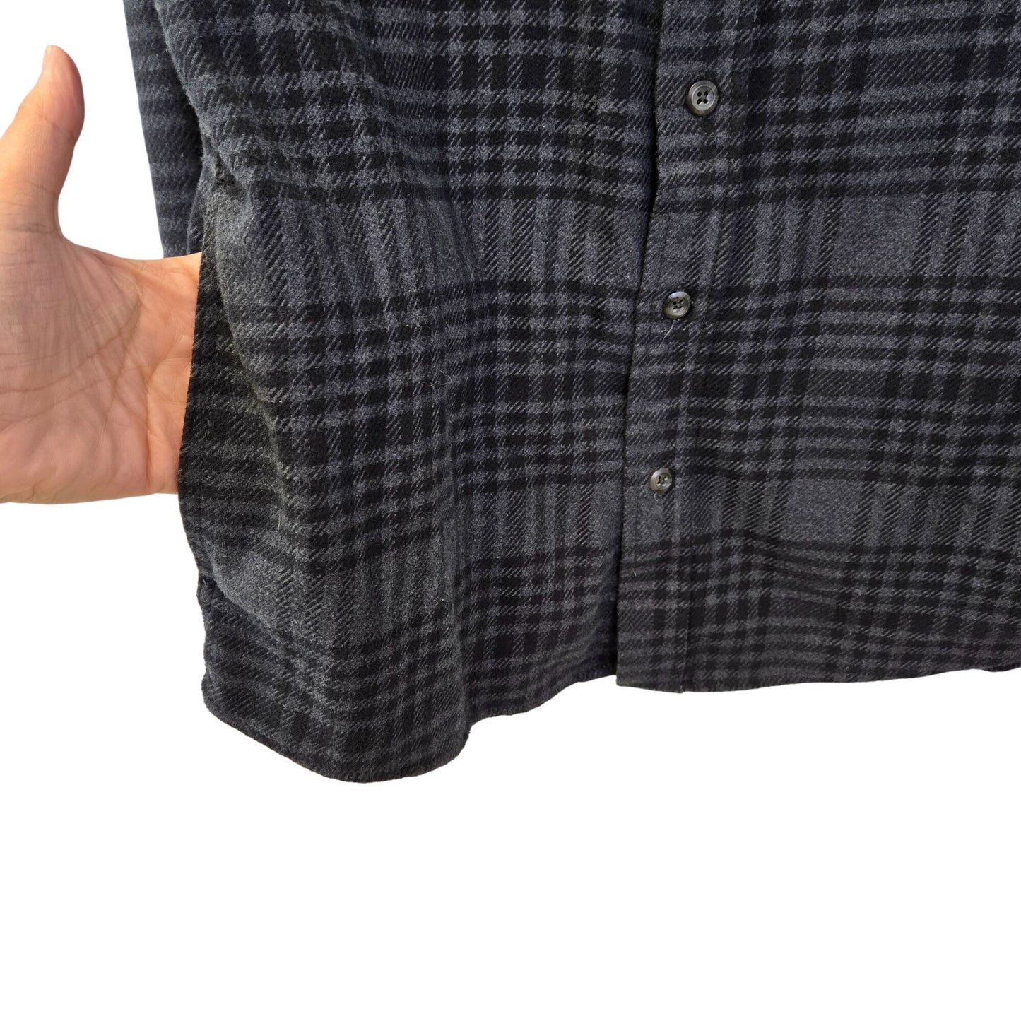 Orvis Plaid Flannel Heavier Weight Button Down Shacket Shirt Size Medium