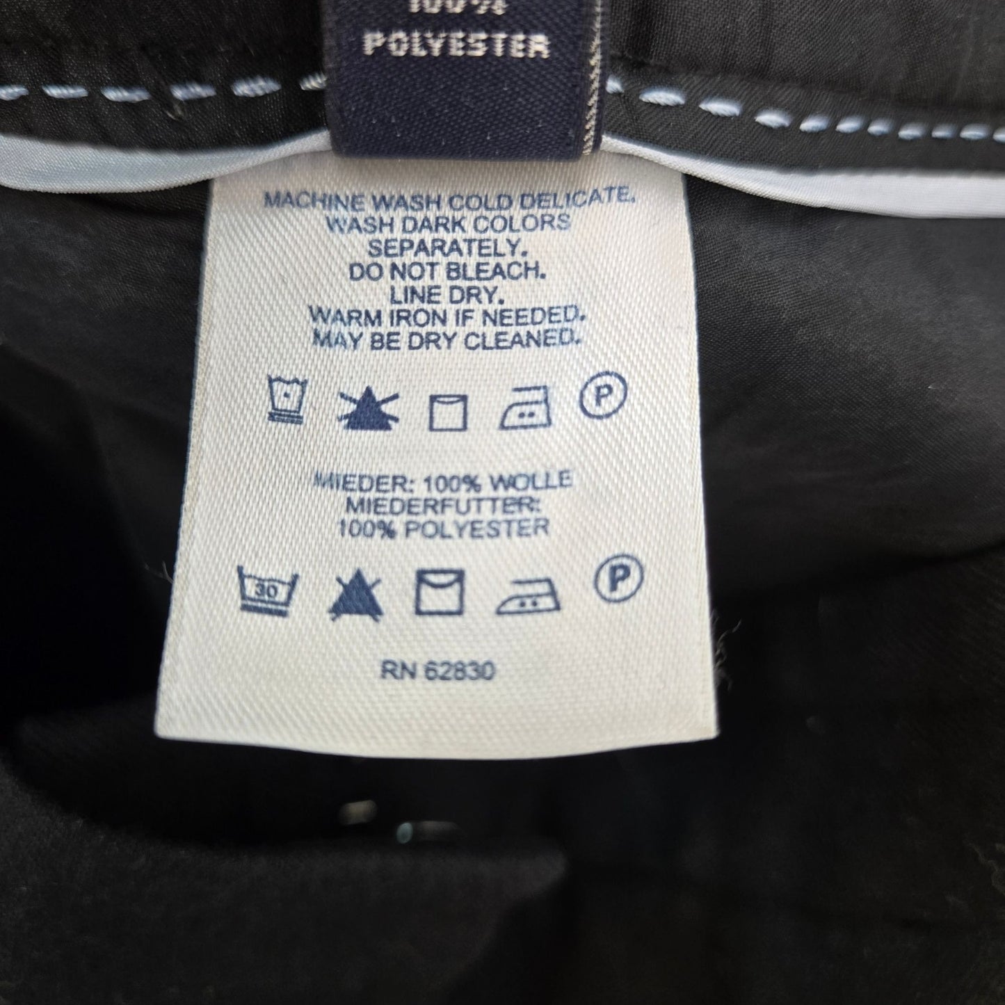 Lands' End 100% Wool Trouser Pants Size 22W