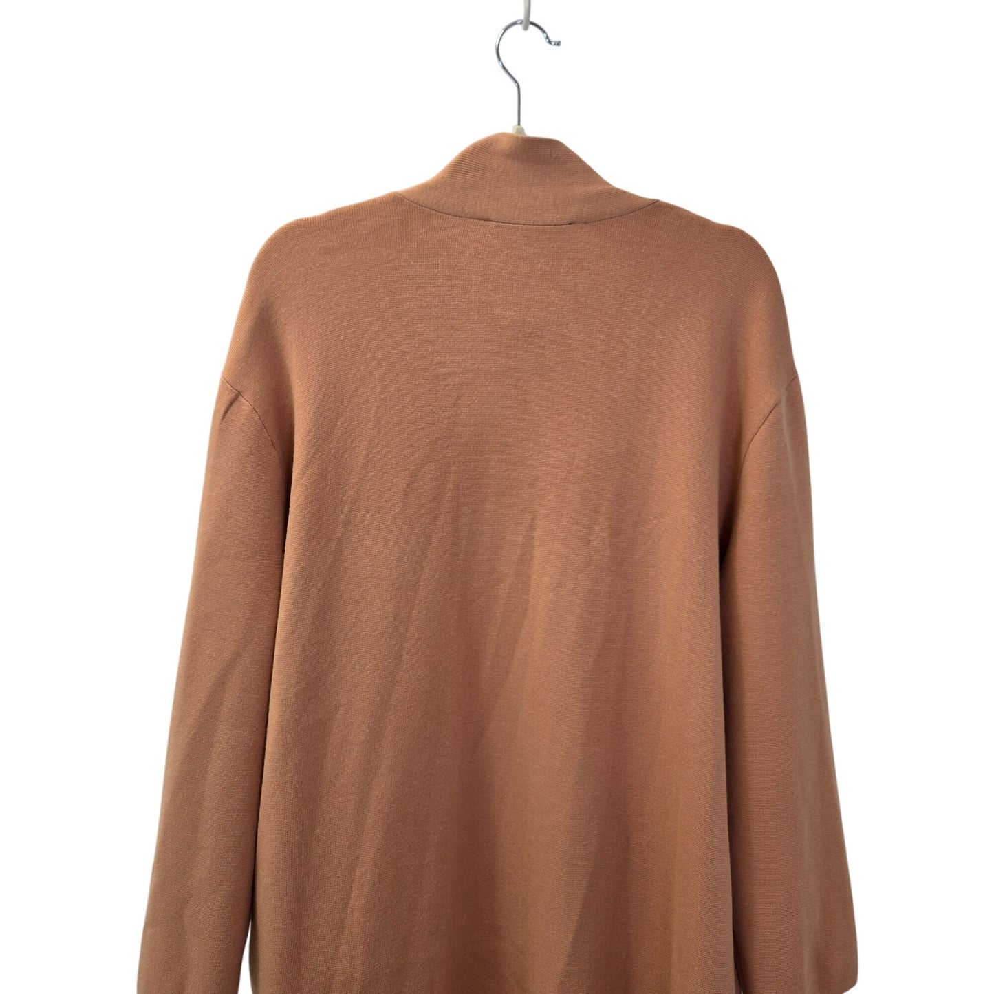 NWT Toccin Jade Knit Longline Open Cardigan Topper in Camel Size M/L *REPAIRED*