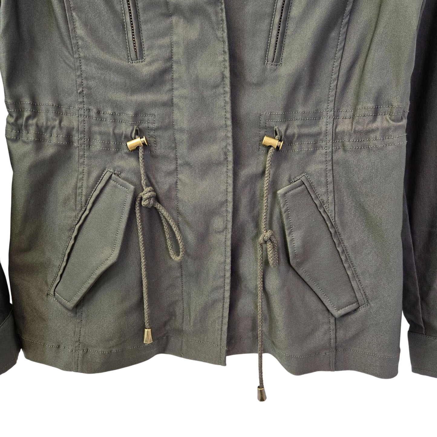 Eden Society Laysha Olive Green Utility Jacket Size Small