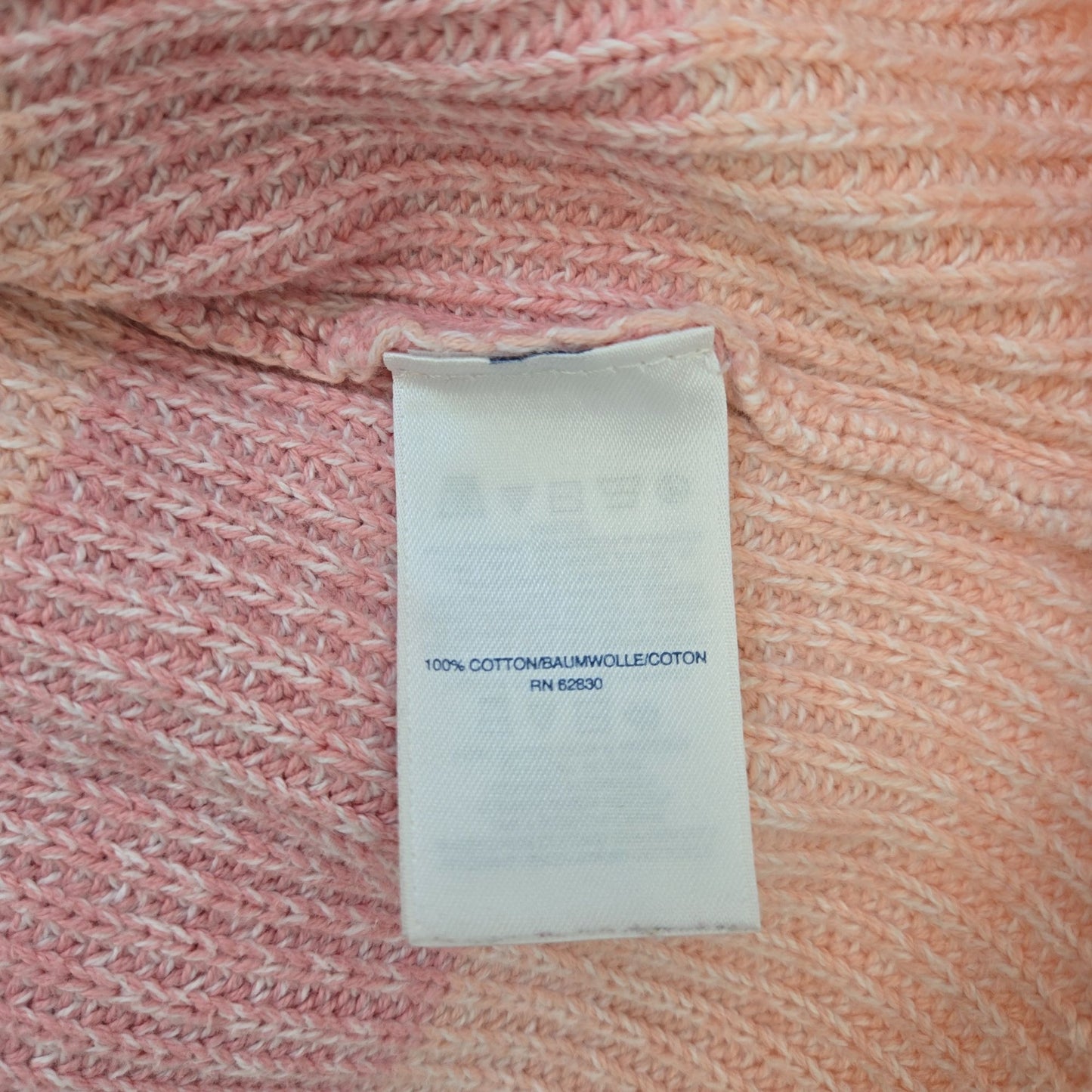 Lands' End Drifter Color Block V-Neck Ribbed Sweater Size Large