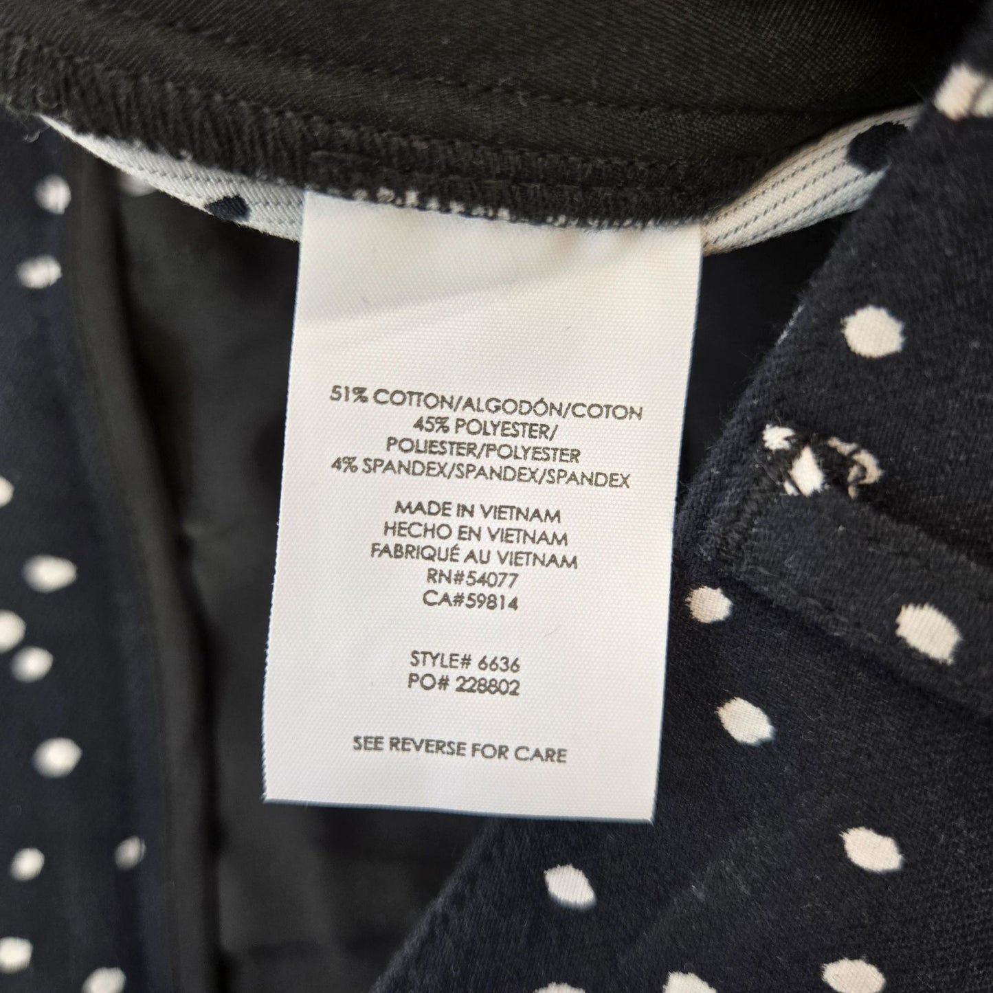 Cabi Pasadena Shorts Polka Dot Shorts Size 12