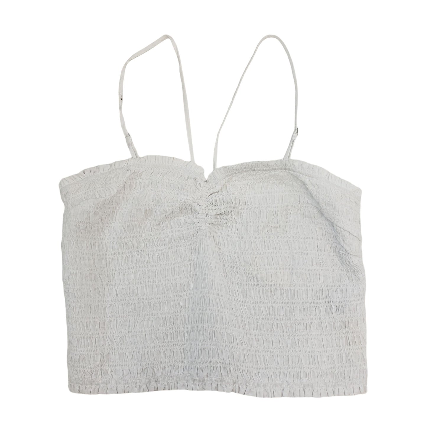 NWT Madewell Lexi Crinkle Poplin Smocked Cami Top Size M
