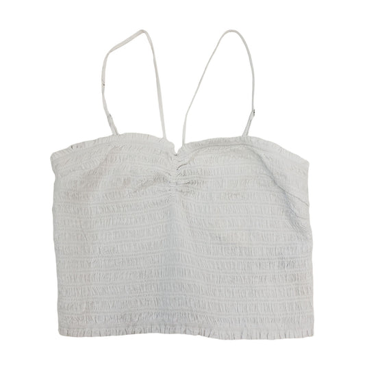 NWT Madewell Lexi Crinkle Poplin Smocked Cami Top Size M