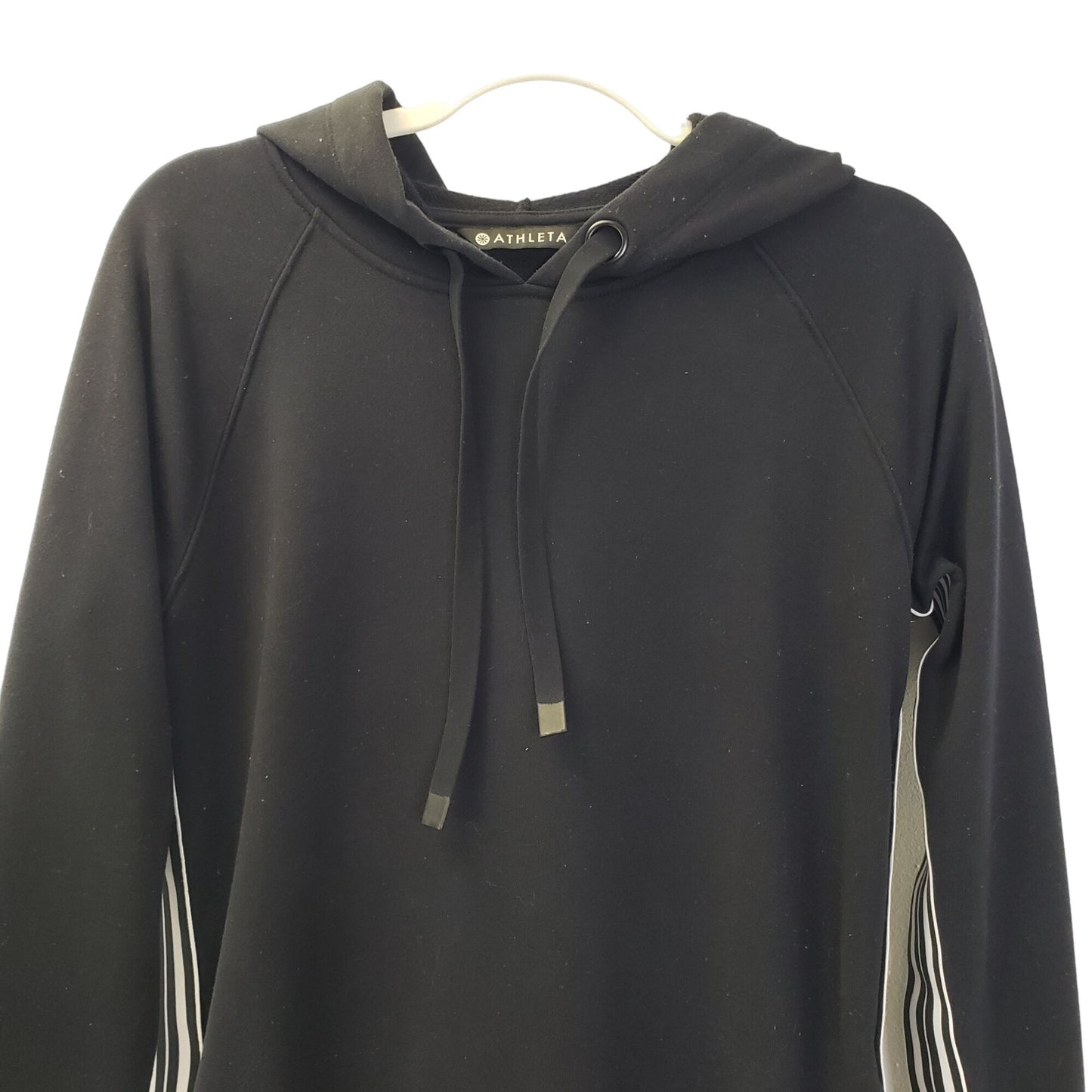 Athleta Olympia Hooded Activewear Dress with Side Stripes Size Small