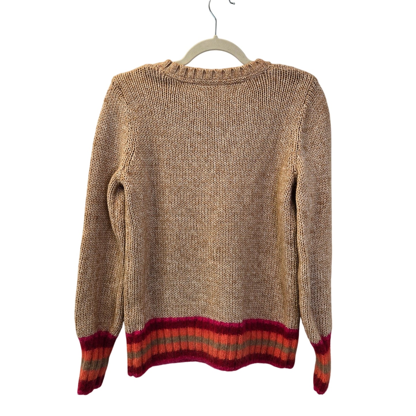 Gap Wool Blend Color Block Crewneck Sweater Size Medium