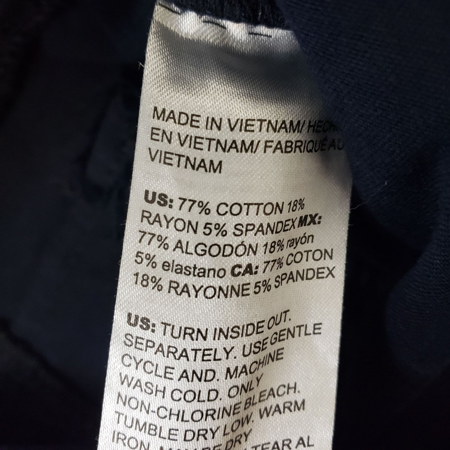 Chico's Navy Blue Adjustable Cargo Pants Size 4