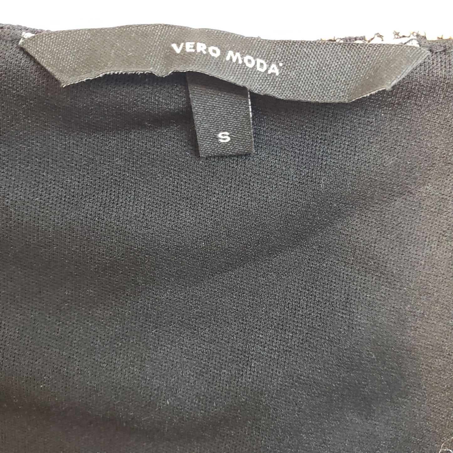 Vero Moda Desiree Textured Bell Sleeve Mini Shift Dress Size Small