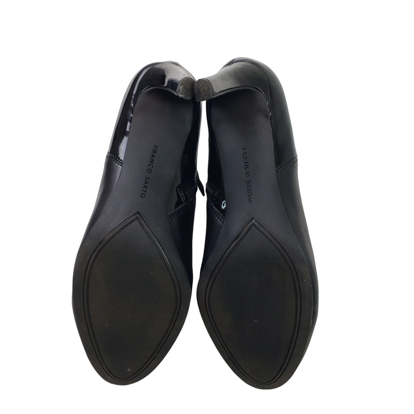 Franco Sarto Frama Vegan Leather Heeled Booties Size 9.5