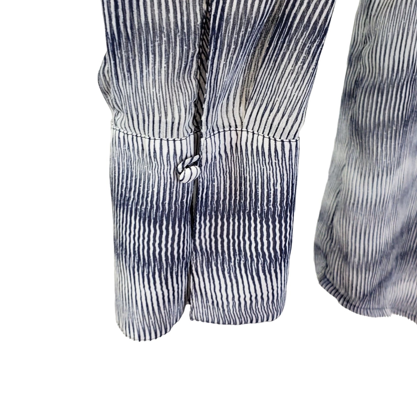 Banana Republic Semi-Sheer Ruffle Trim Button Down Blouse Size Medium